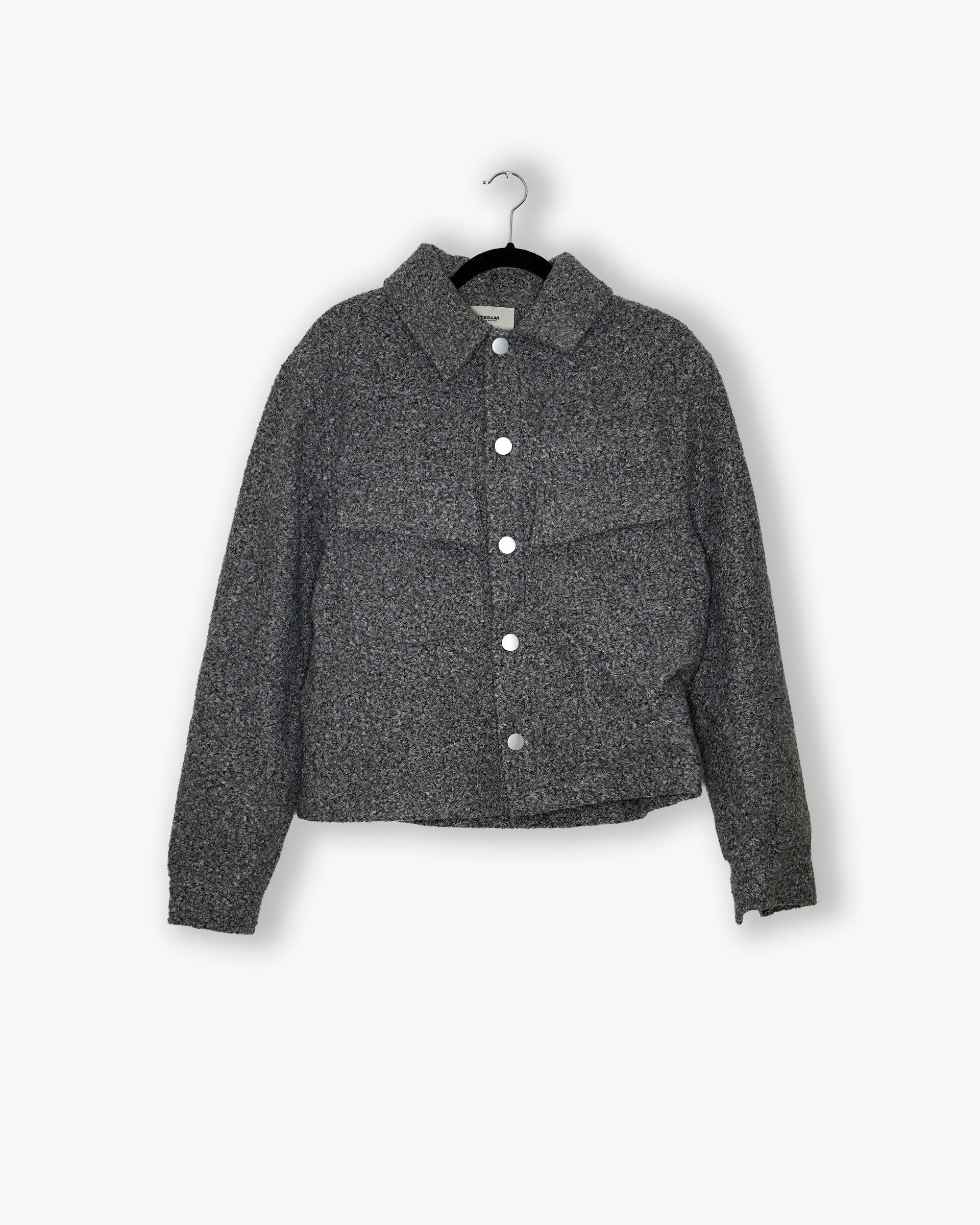 [#180] : Wool Overshirt - Grey - M