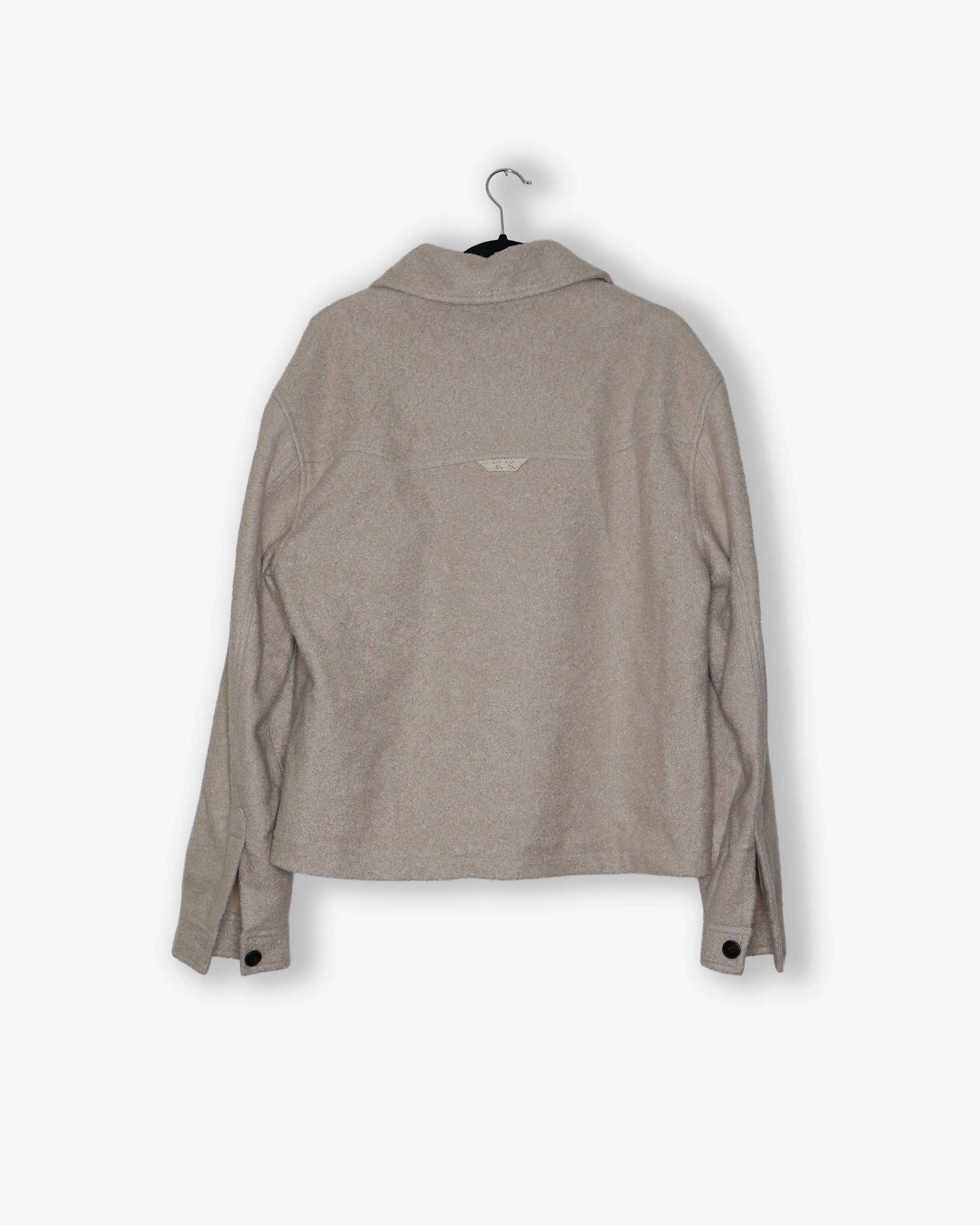 [#190] : Wool Overshirt - Off White - L