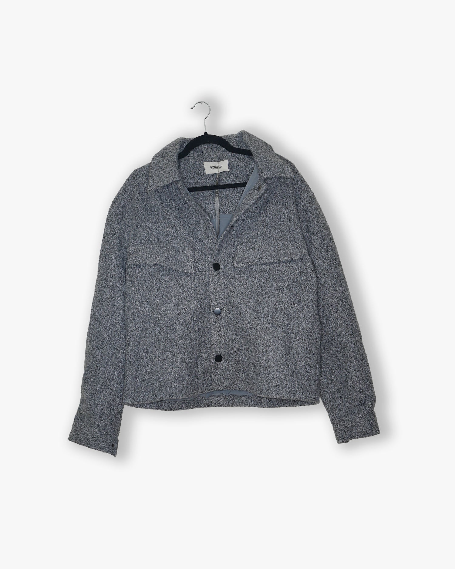 [#194] : Wool Overshirt - Grey - L