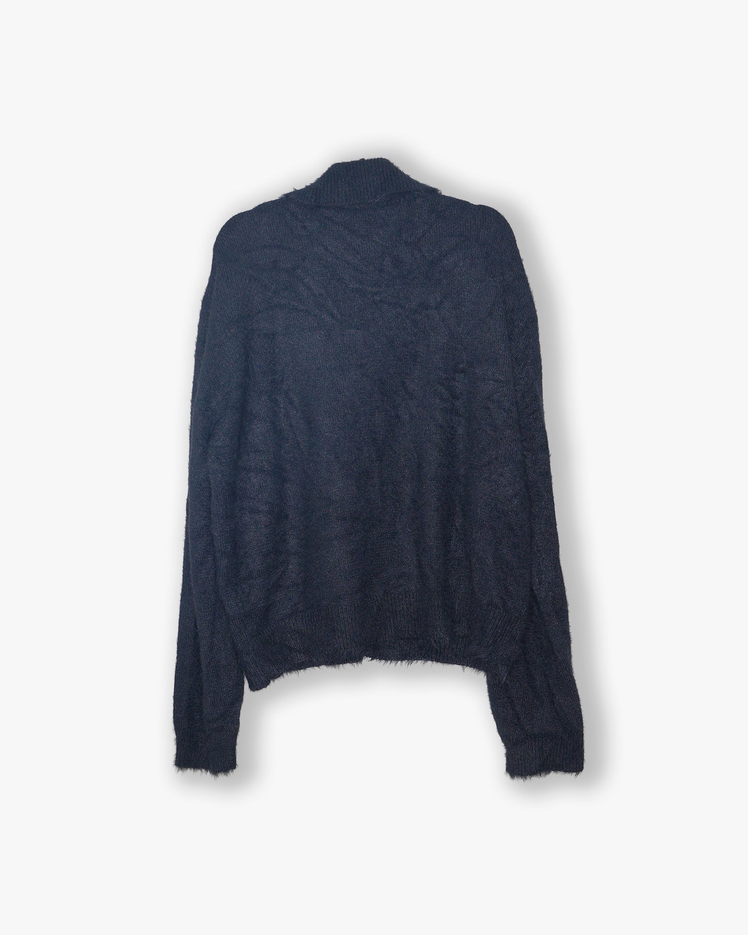 [#200] : Knit Cardigan - Black - L