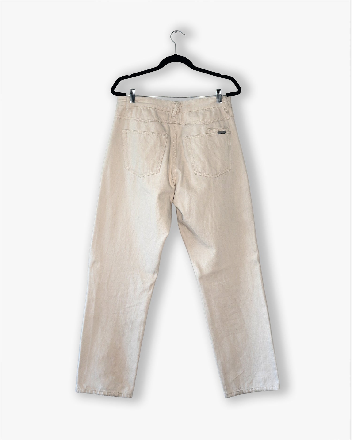 [#201] : Straight Fit Denim - Off White - 30