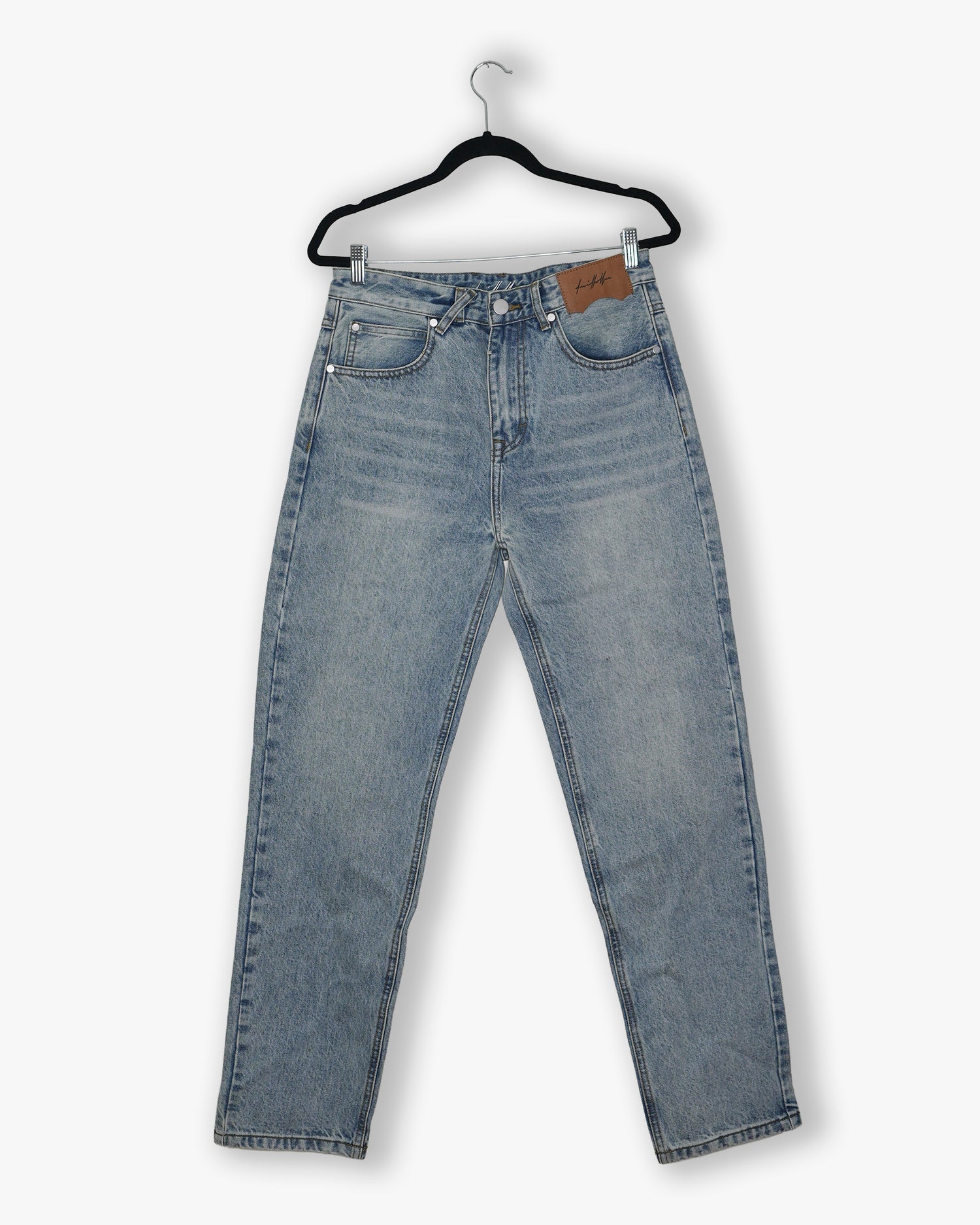 [#202] : Straight Fit Denim - Whisker Blue - 30