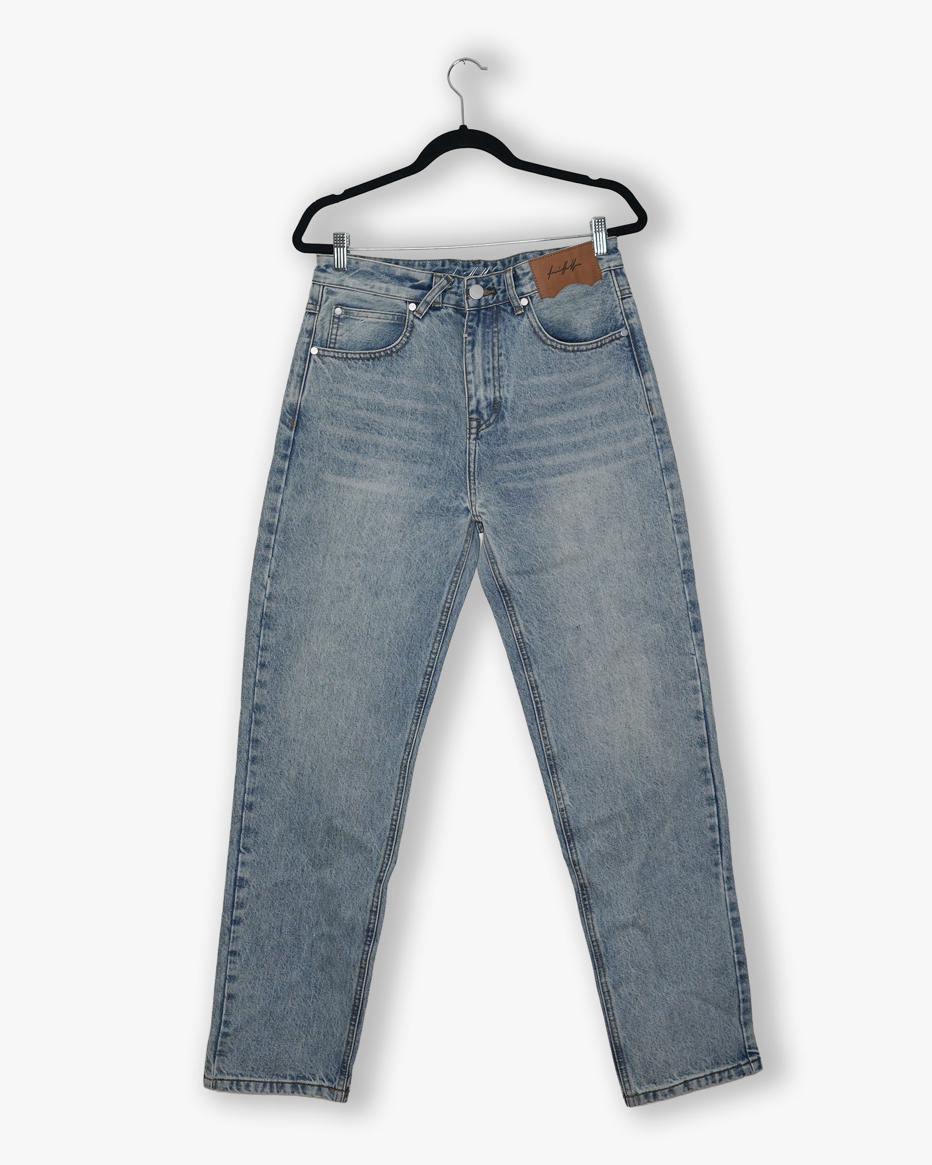 [#202] : Straight Fit Denim - Whisker Blue - 30