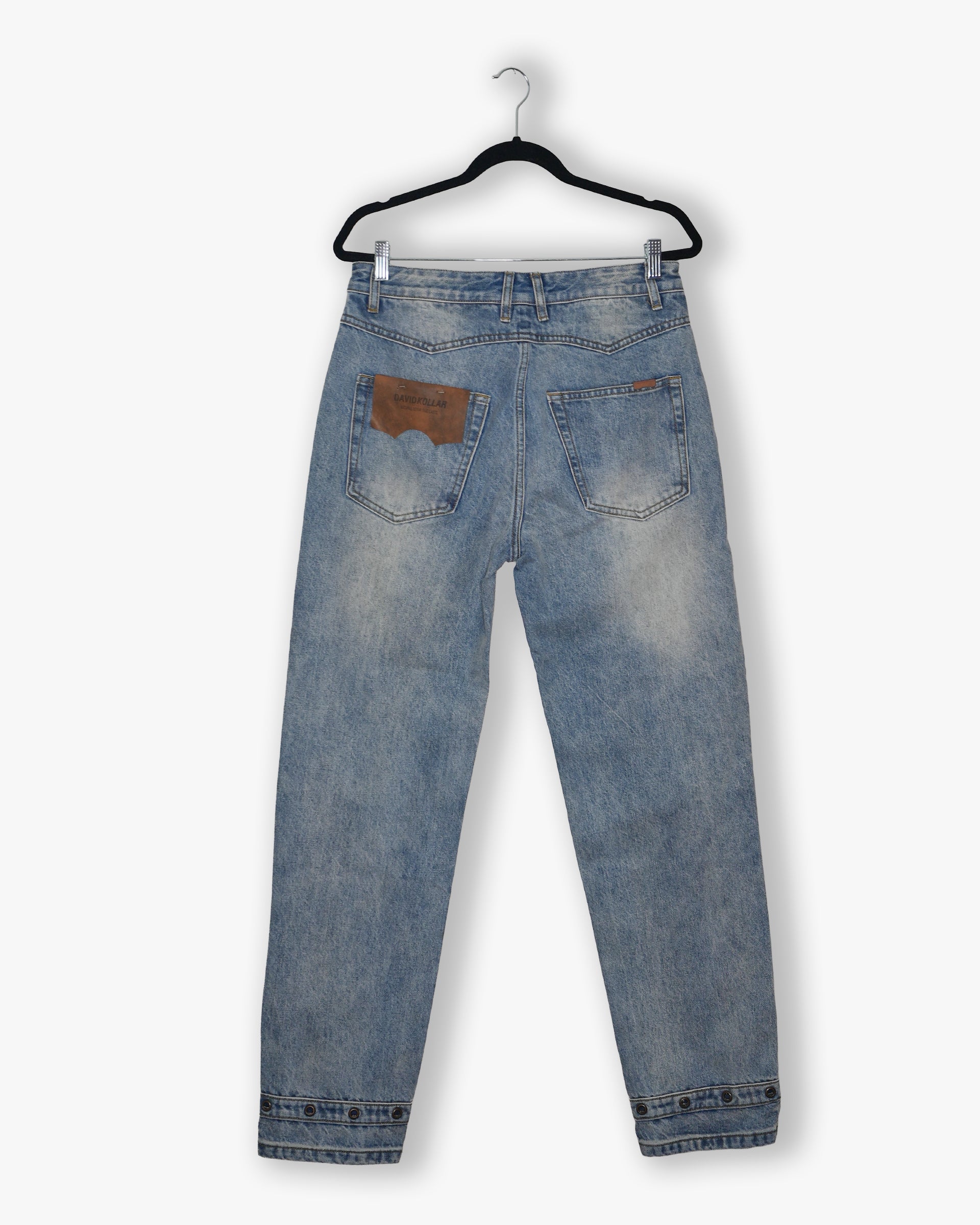 [#203] : Straight Fit Denim - Whisker Blue - 30