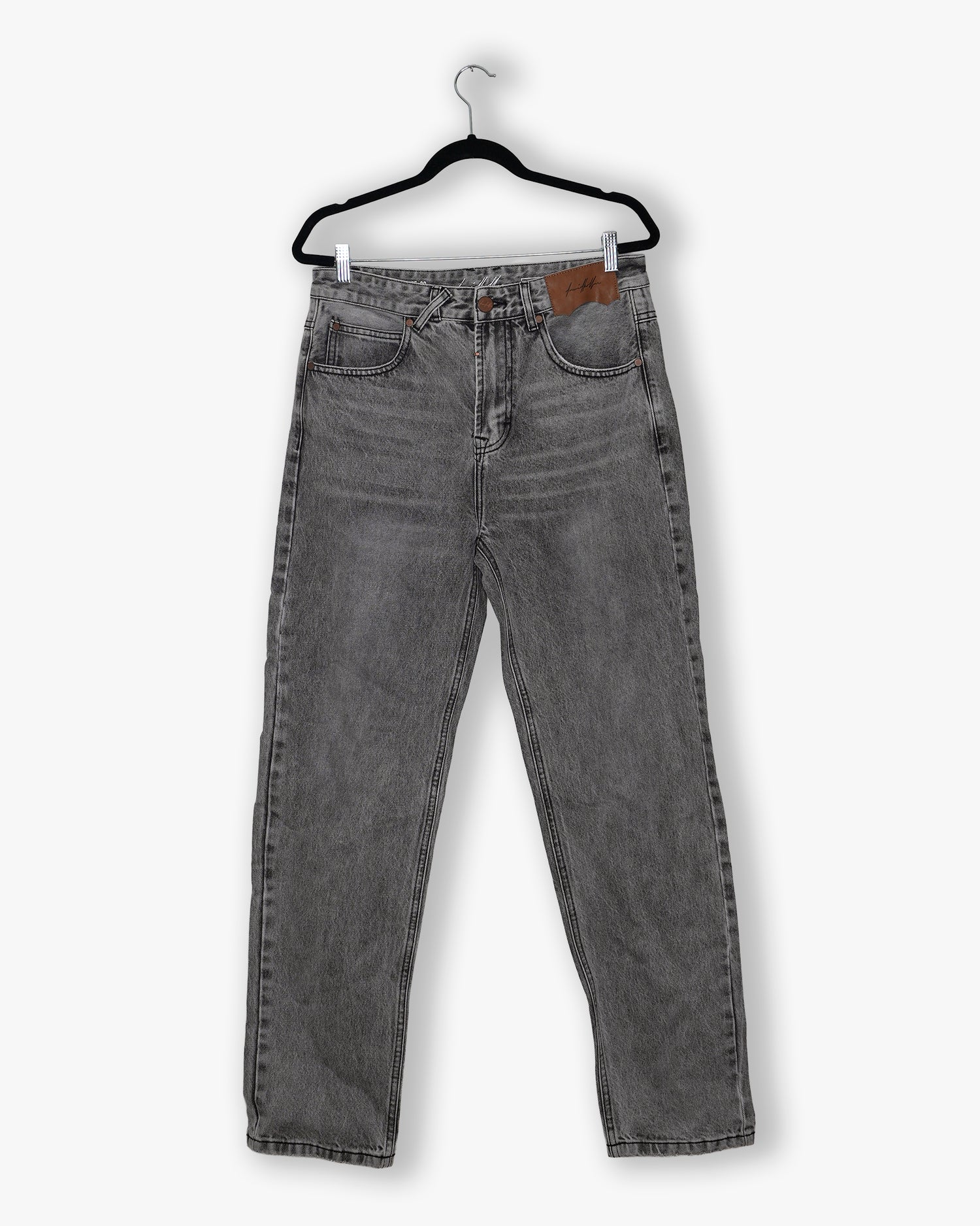 [#204] : Straight Fit Denim - Whisker Grey - 30
