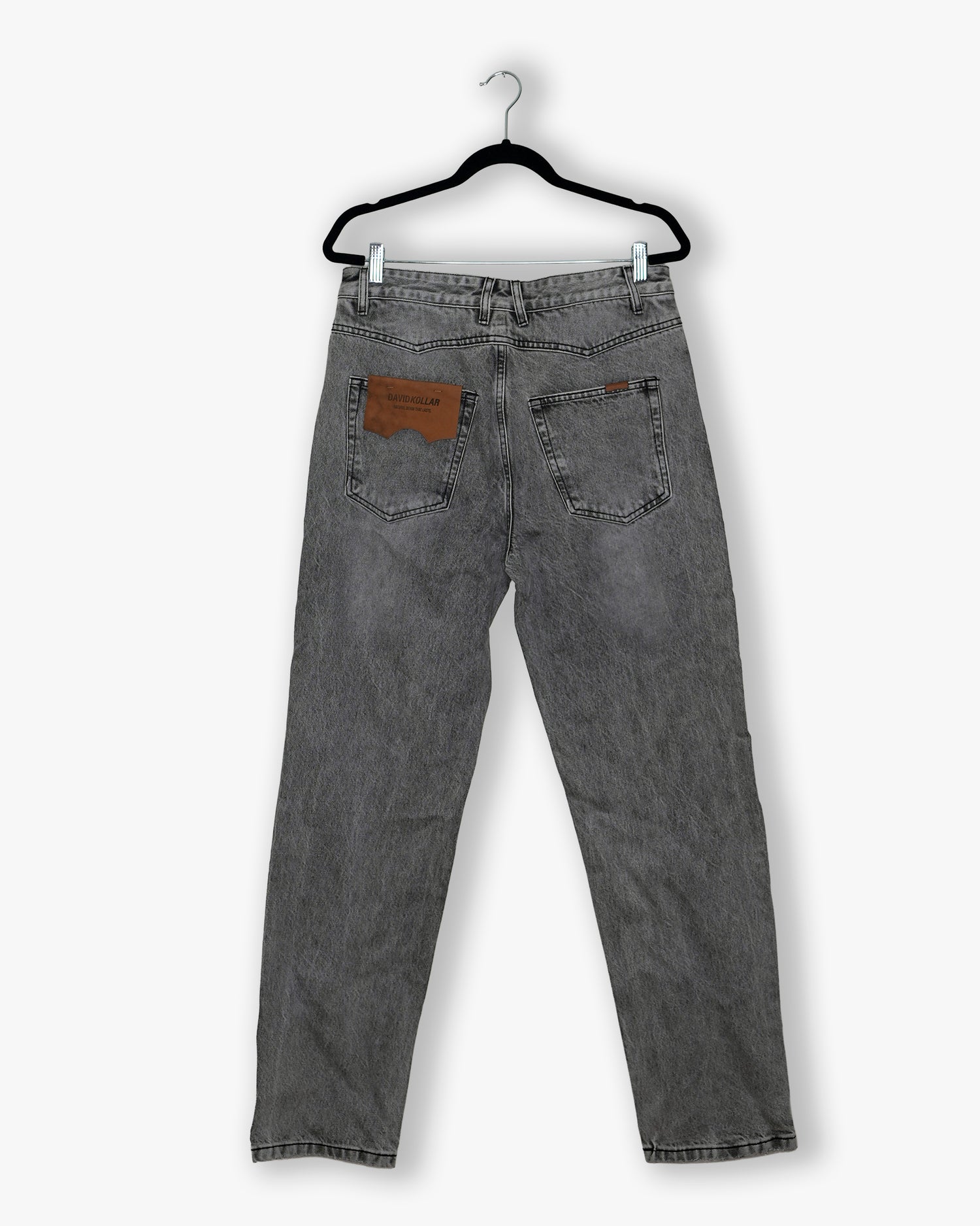[#204] : Straight Fit Denim - Whisker Grey - 30