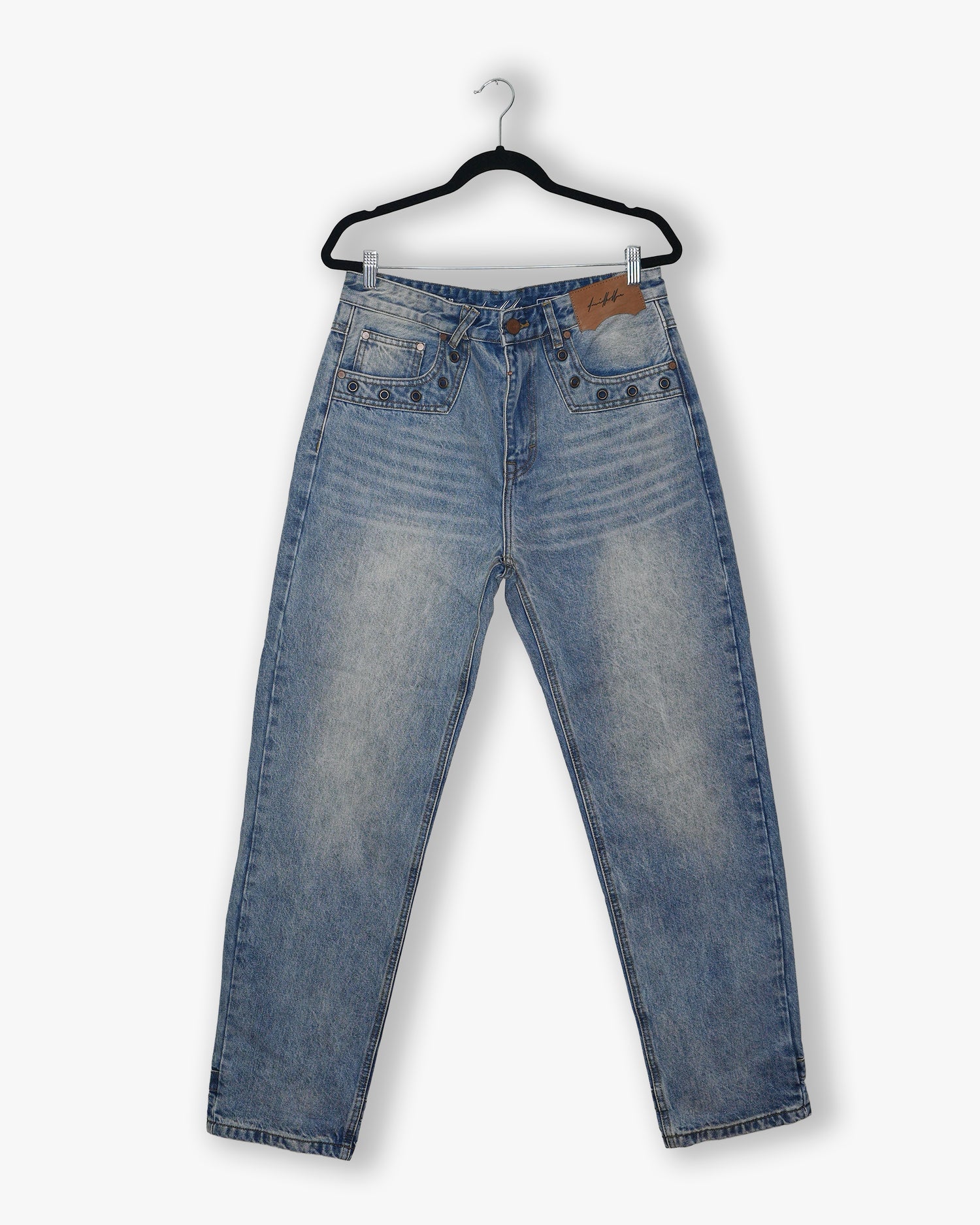 [#209] : Straight Fit Denim - Whisker Blue - 32