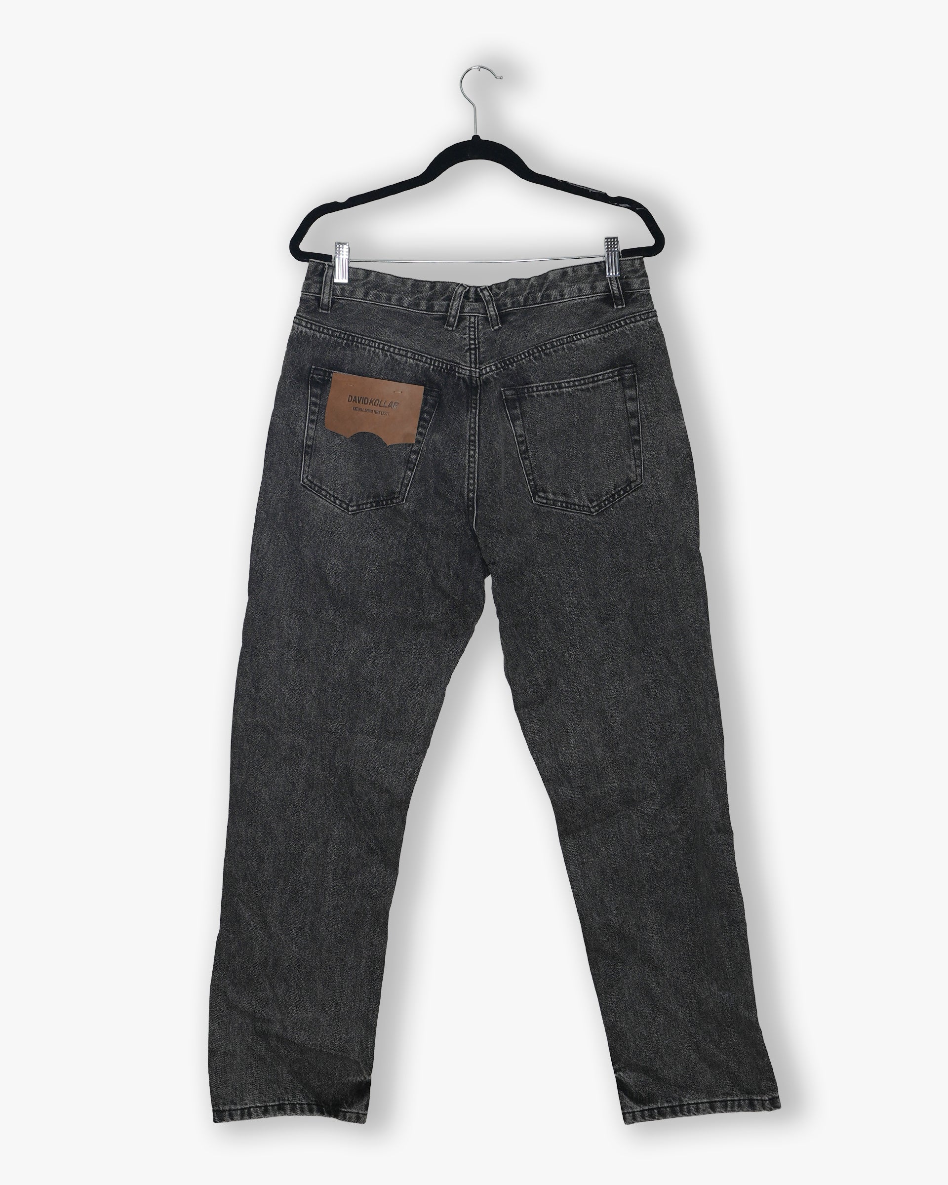 [#210] : Straight Fit Denim - Vintage Black - 32