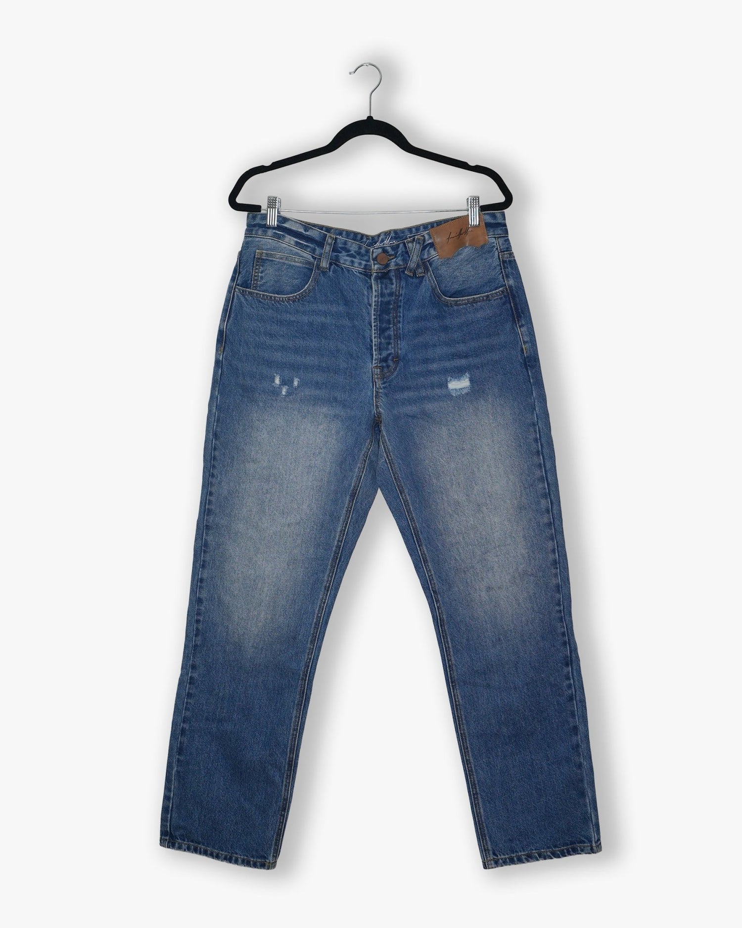 [214] : Slim Fit Denim - Whisker Deep Blue - 32 - BDK