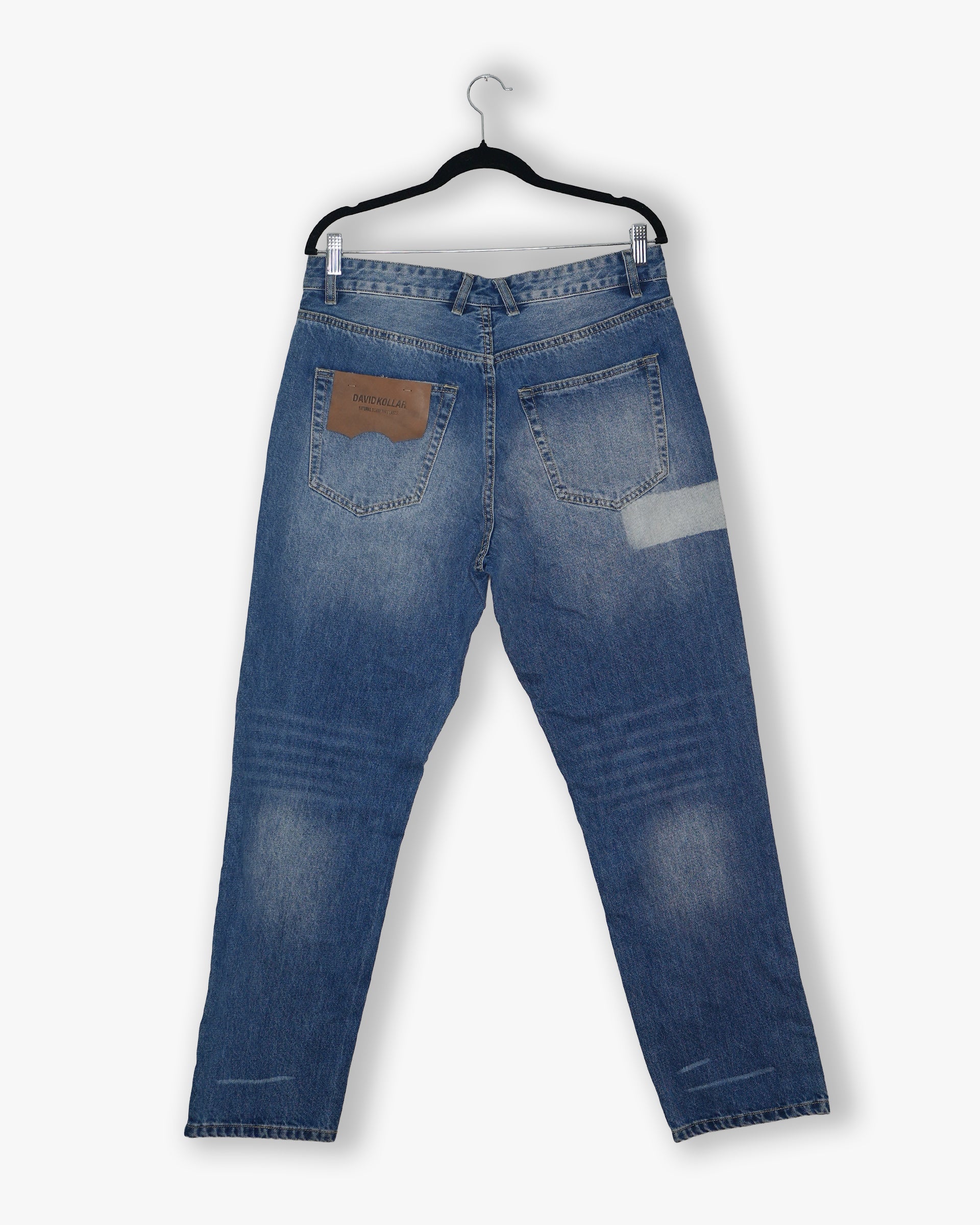 [#215] : Straight Fit Denim - Whisker Blue - 32