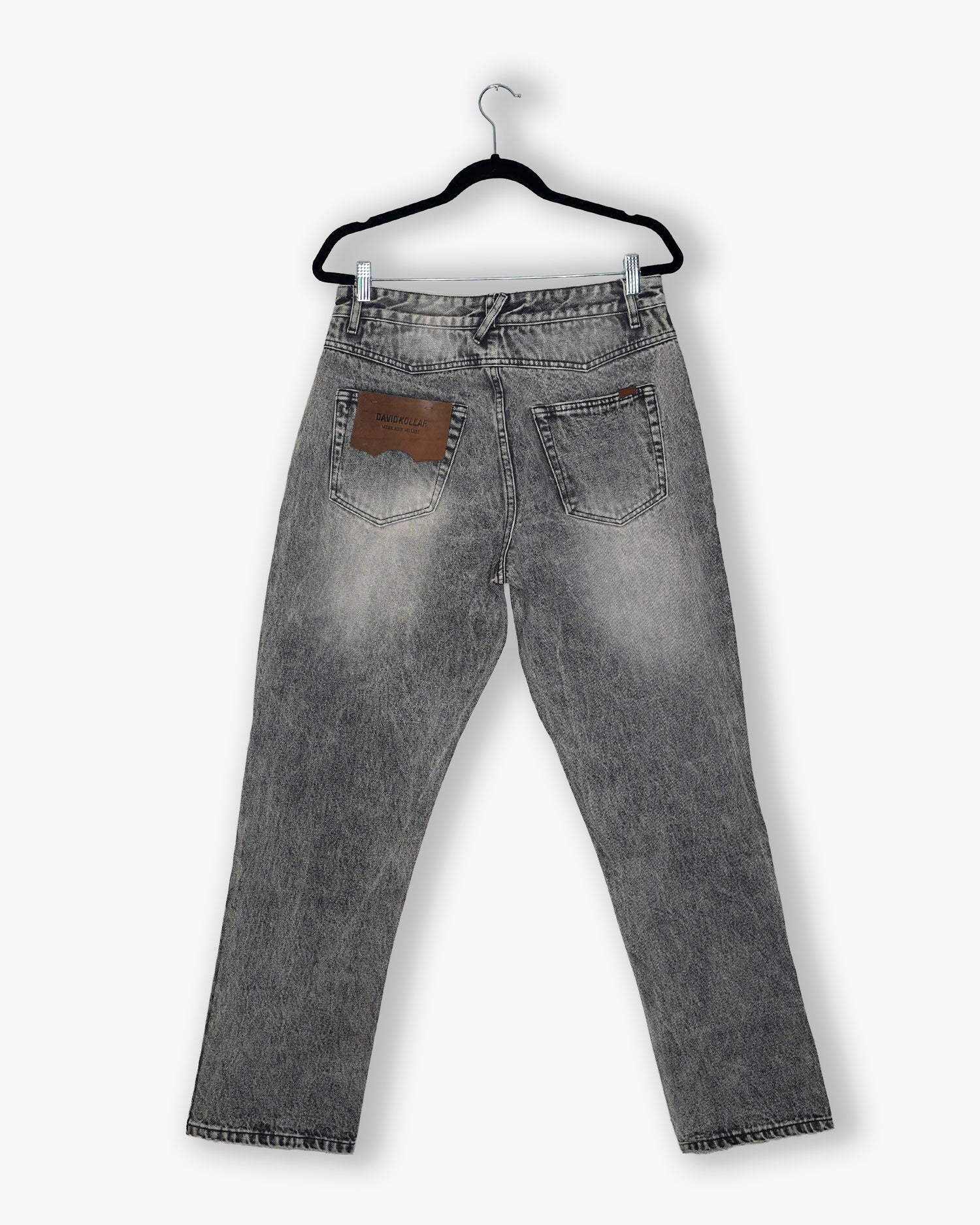 [#217] : Straight Fit Denim - Whisker Classic Grey - 32