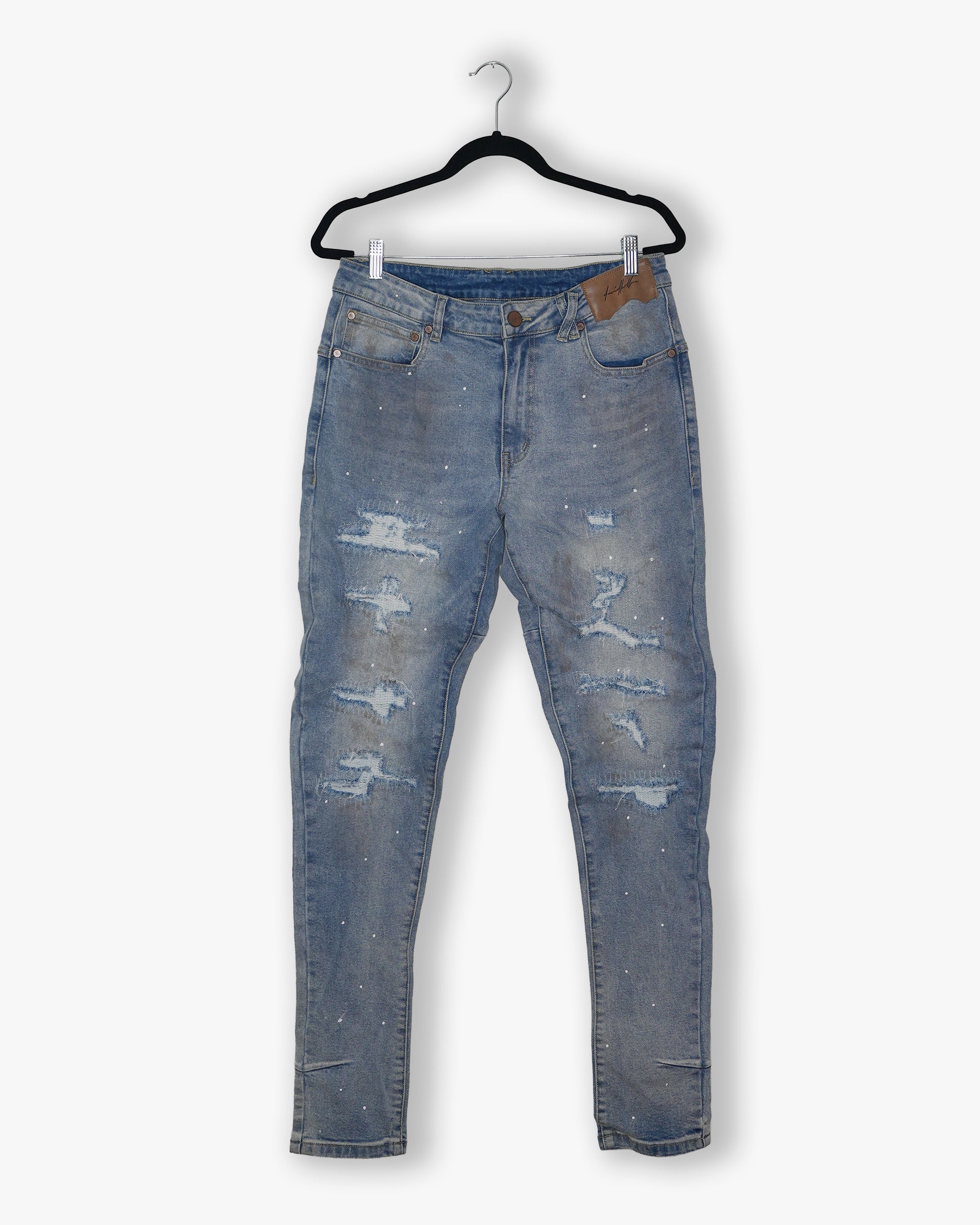 [#221] : Skinny Fit Denim - Whisker Blue - 32