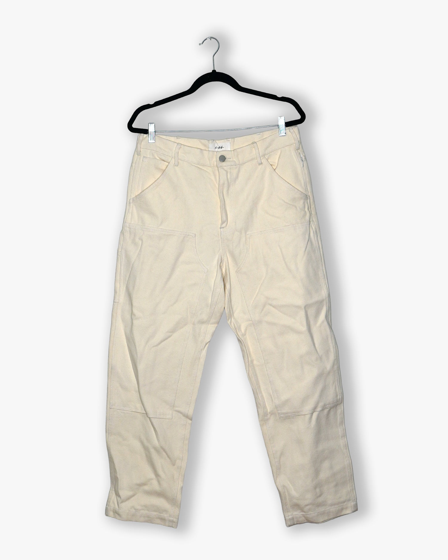 [#224] : Relaxed Straight Fit Pant - Off White - M