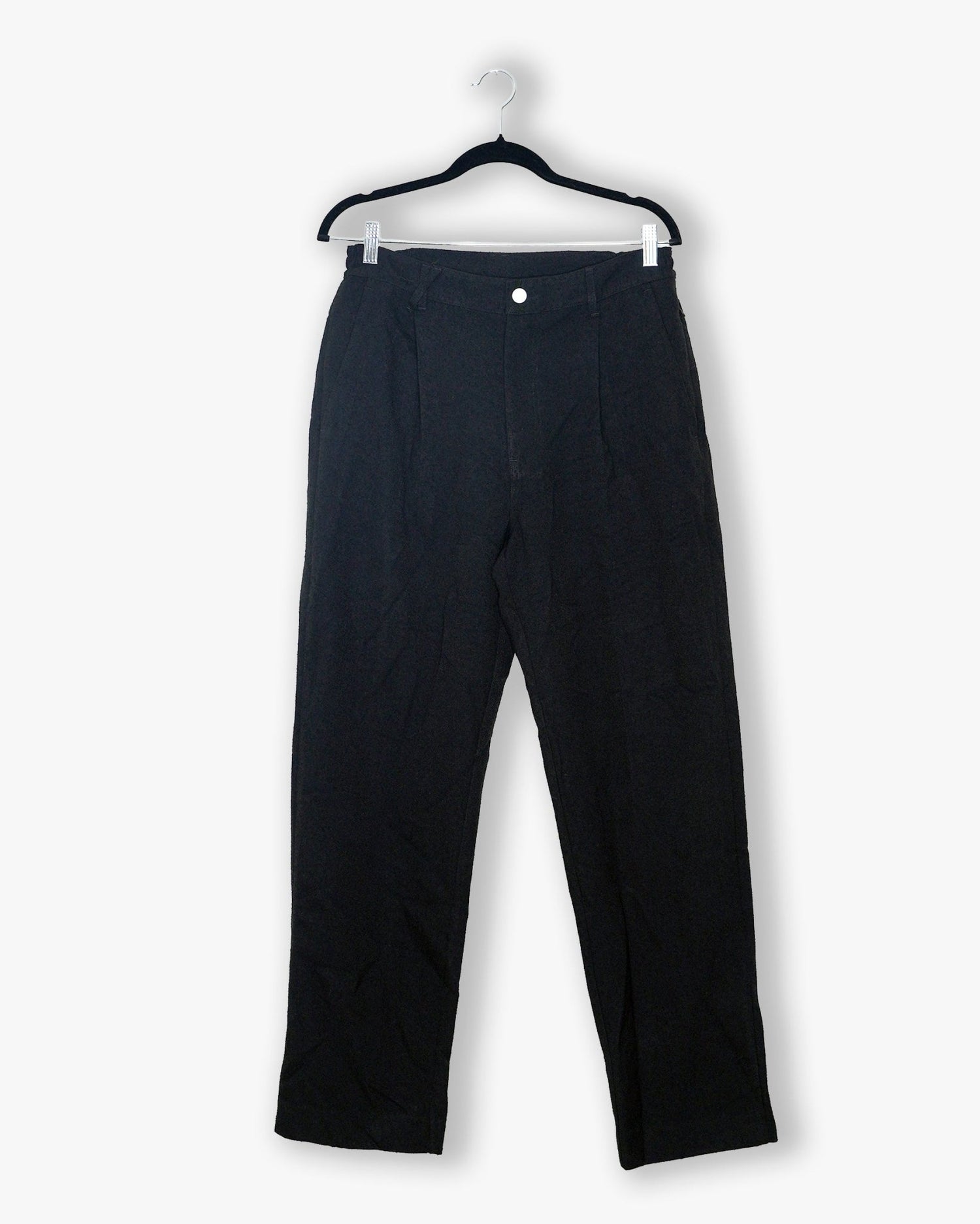 [227] : Straight Trousers - Lint Black - M - BDK