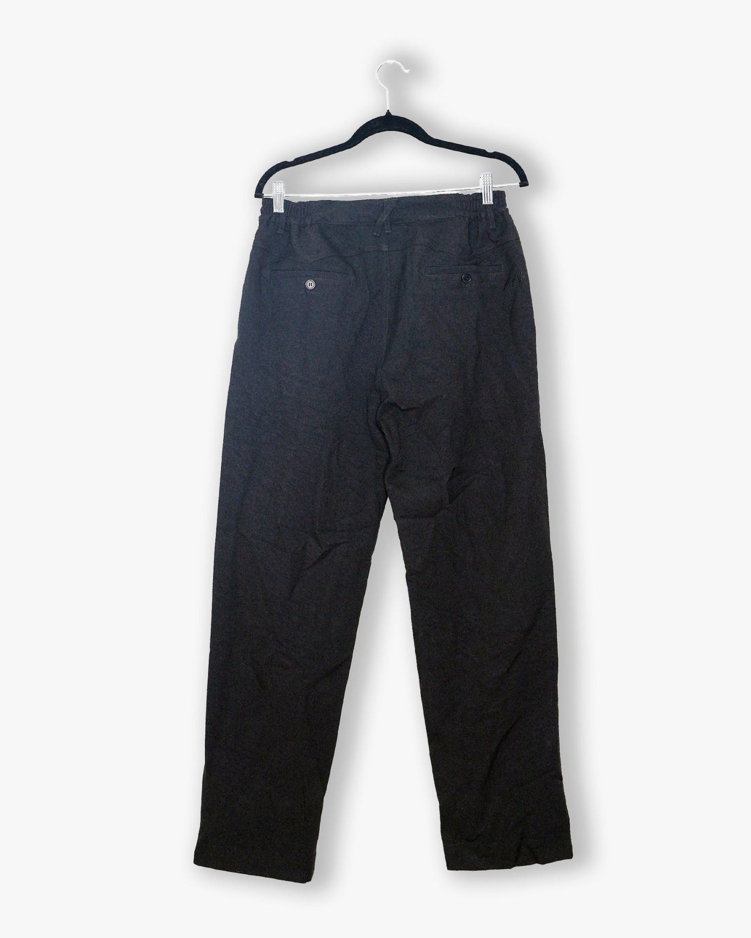 [227] : Straight Trousers - Lint Black - M - BDK