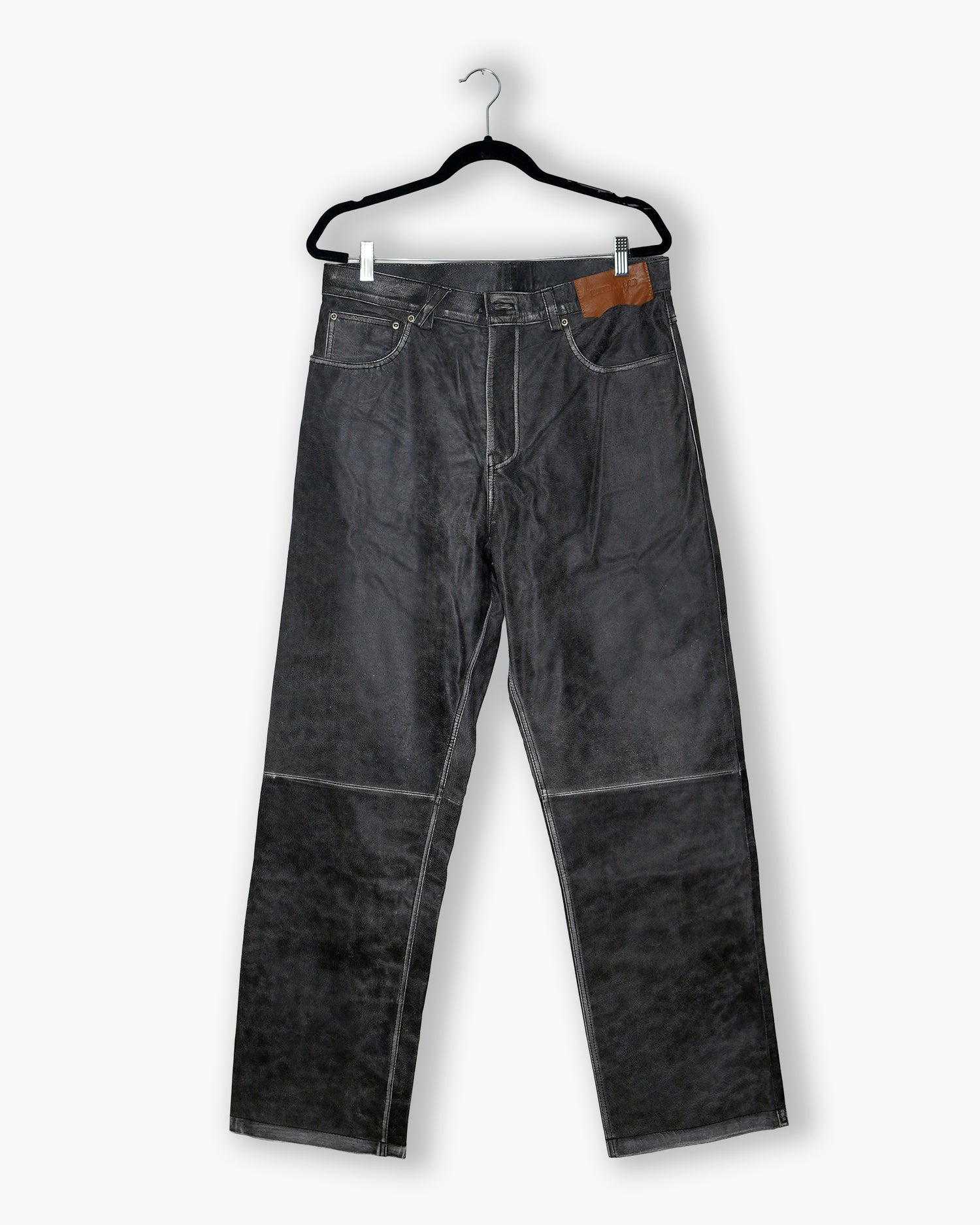[#230] : Leather Pant - Grey - 34