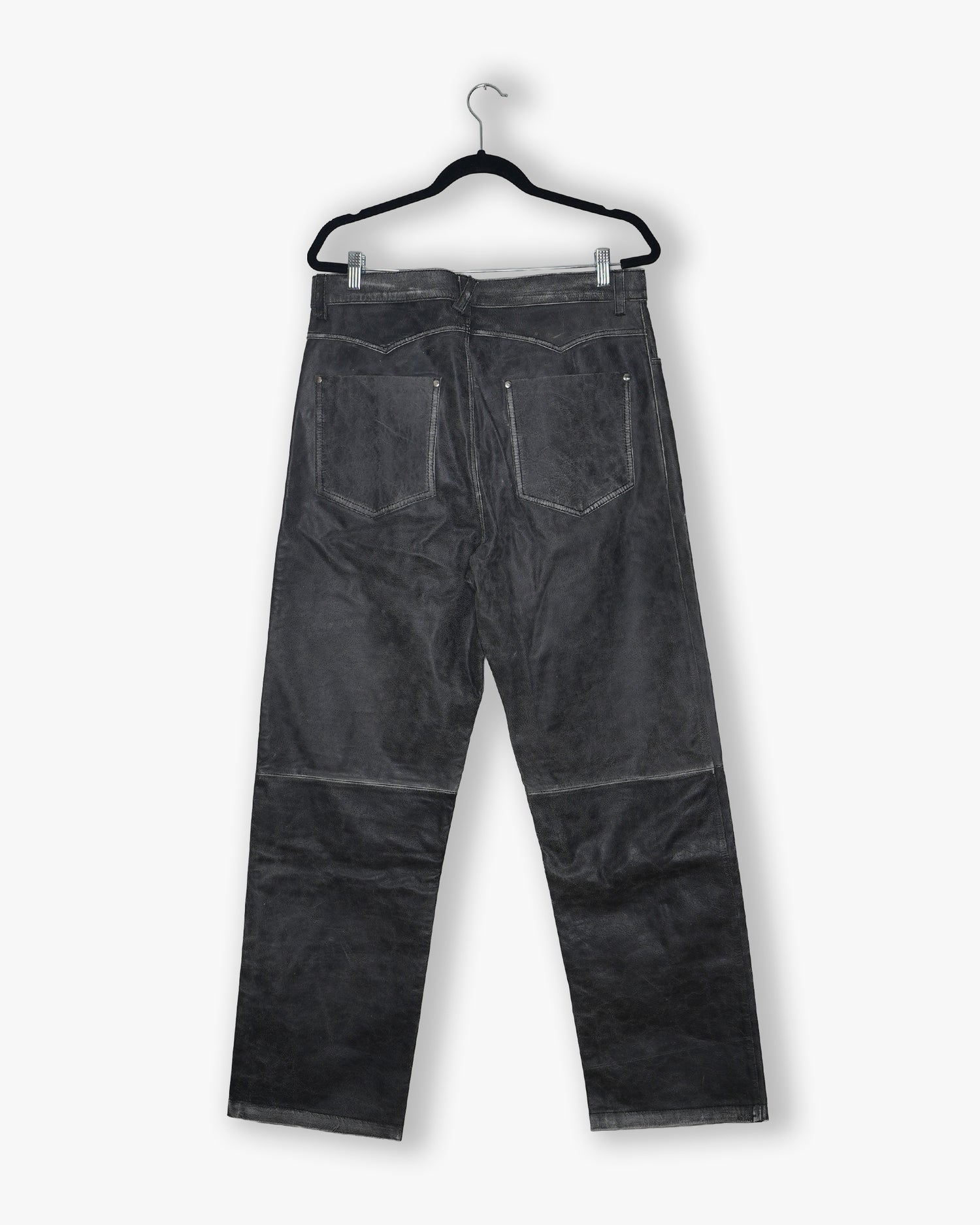 [#230] : Leather Pant - Grey - 34
