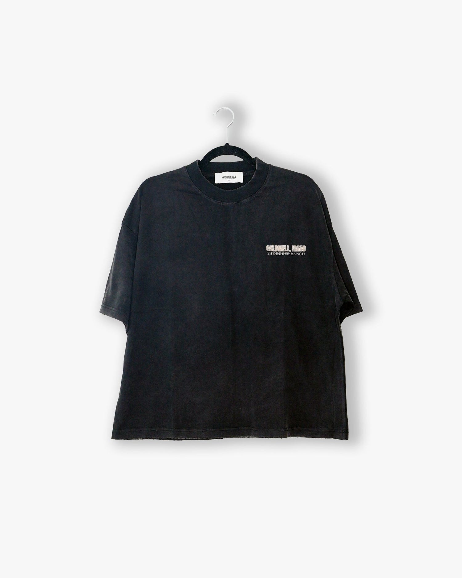 [243] : Caldwell Cropped Vintage Oversized Tee – Vintage Black – S - BDK