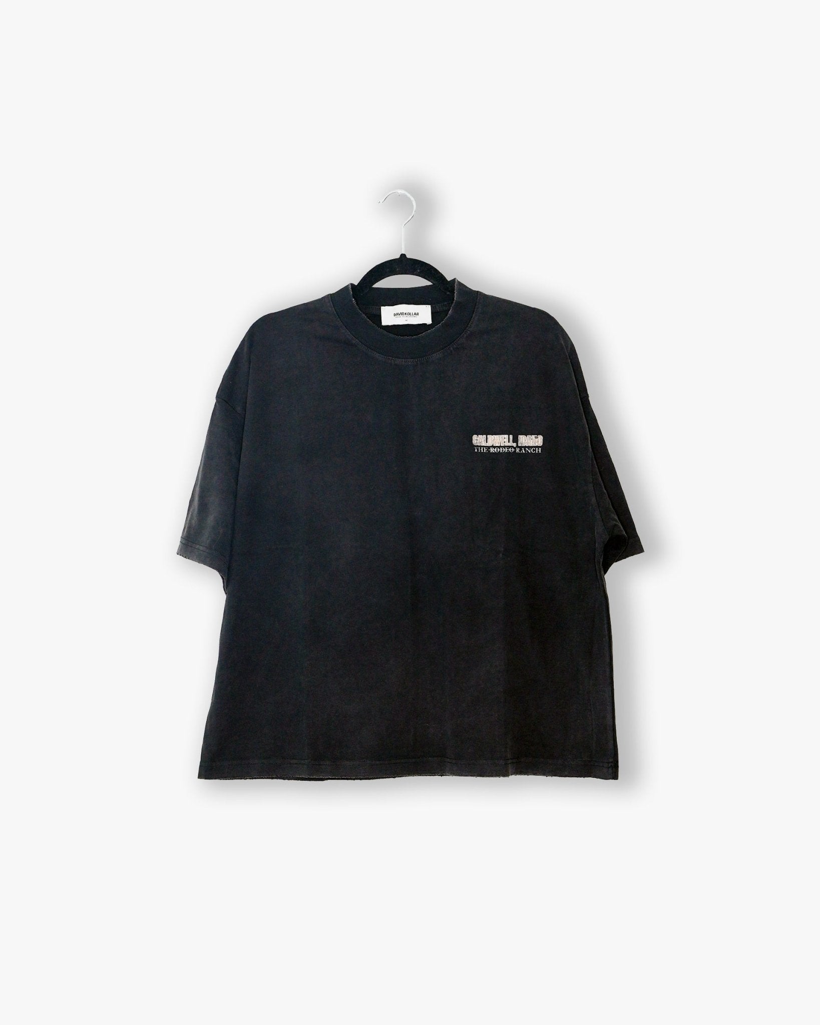 [243] : Caldwell Cropped Vintage Oversized Tee – Vintage Black – S - BDK