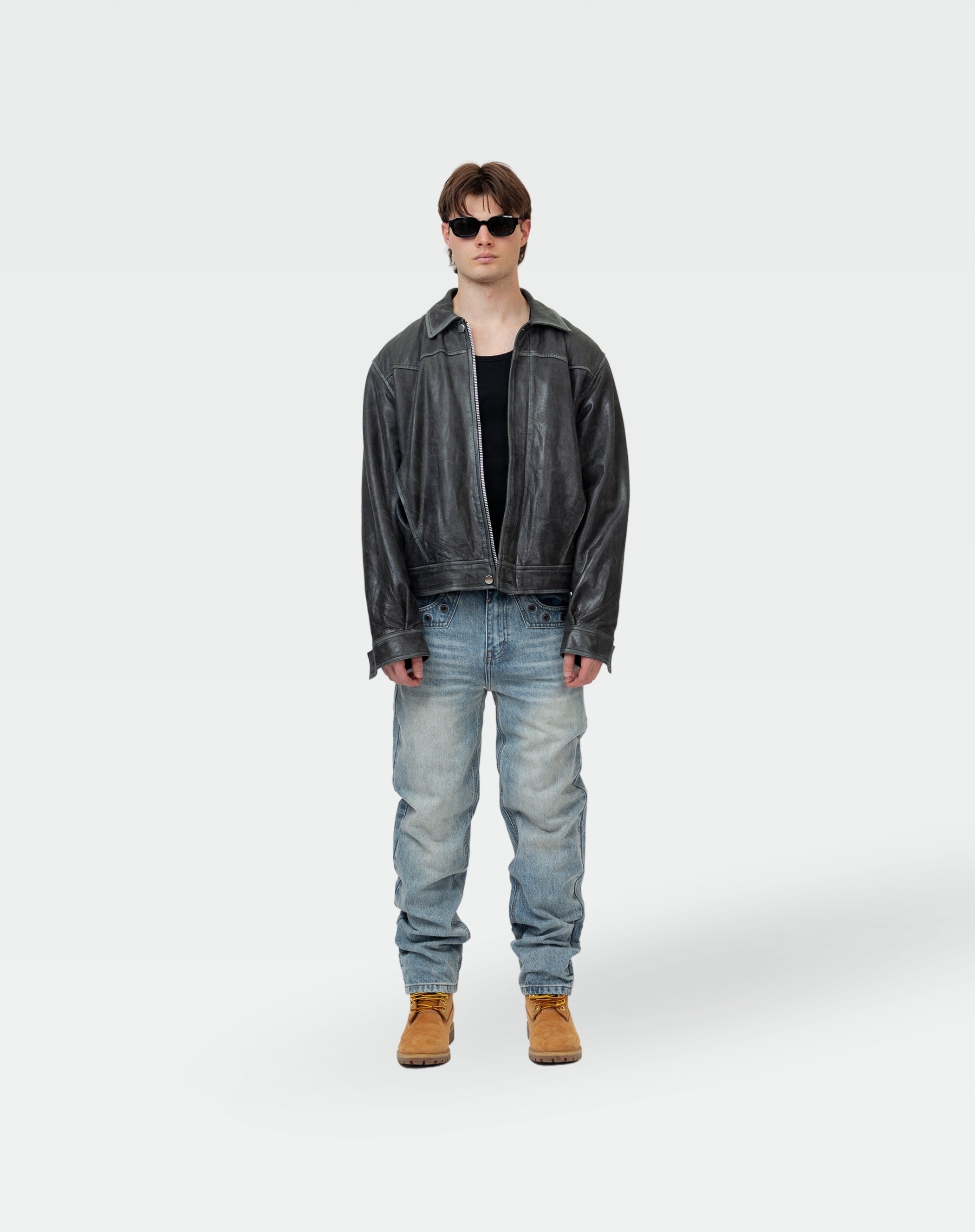Western Vintage Leather - Black ( Pre-Order )