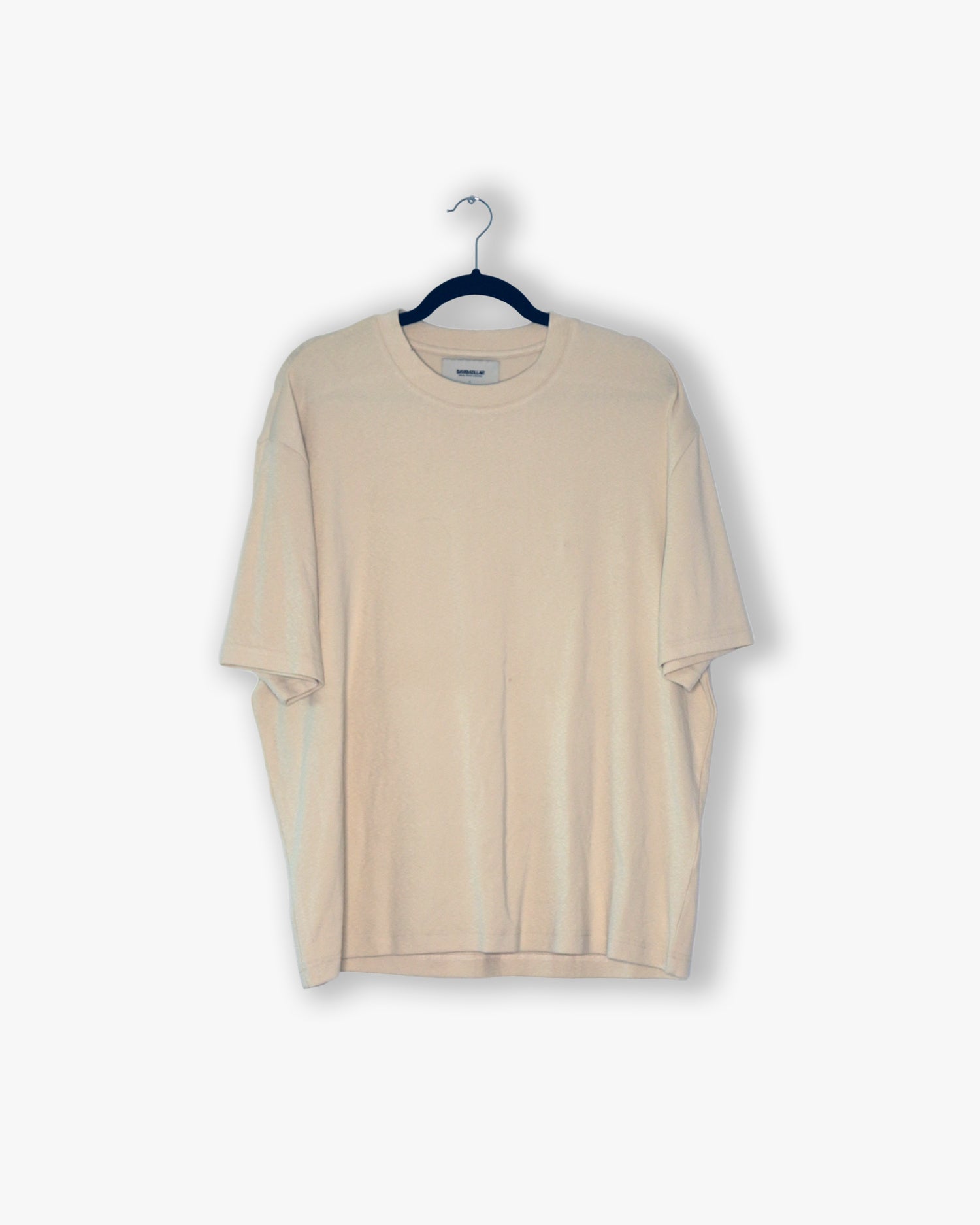[#42] : Cropped Fitted T-Shirt – Off White – L