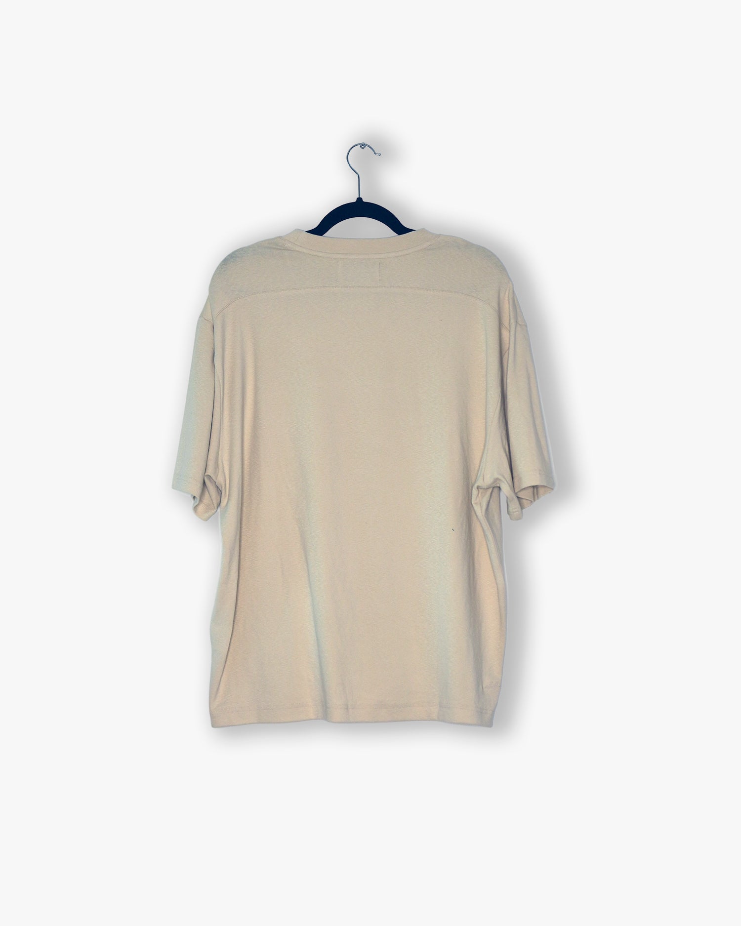 [#42] : Cropped Fitted T-Shirt – Off White – L