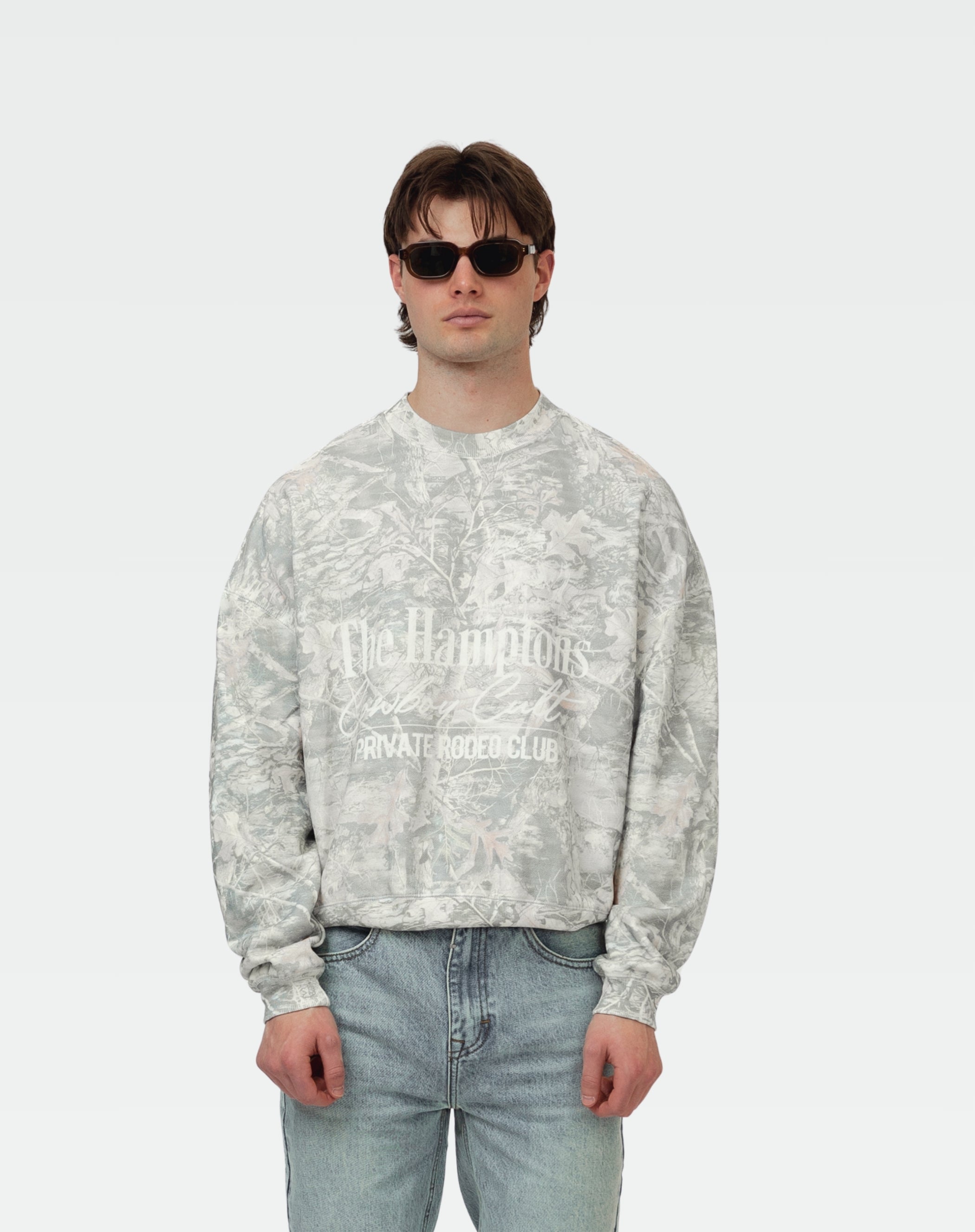 Pullover Printed Crewneck : Camo