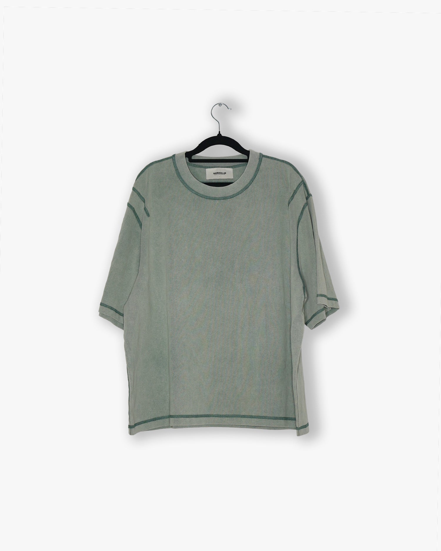[#54] : Cropped Oversized T-Shirt – Savanna Green – L