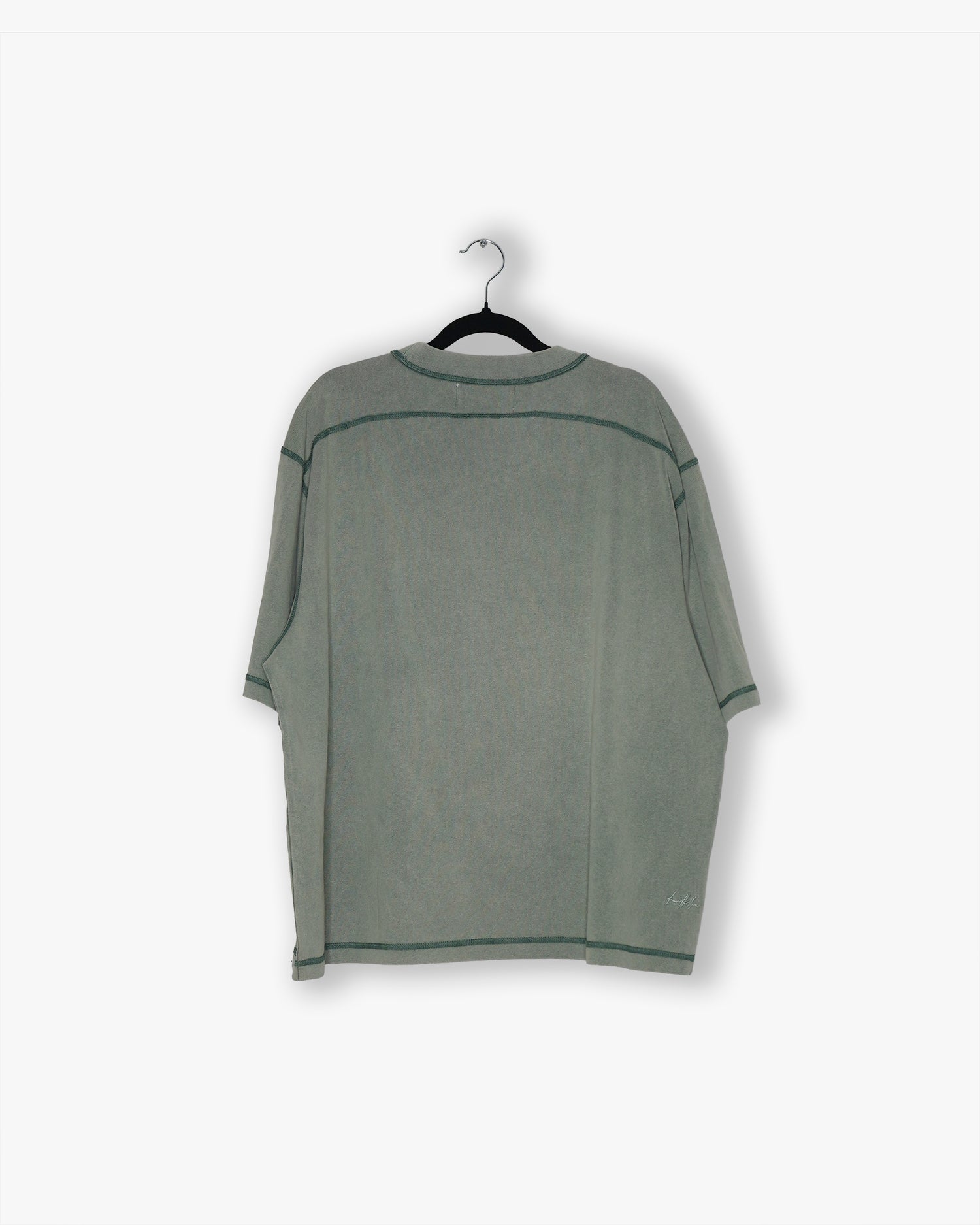 [#54] : Cropped Oversized T-Shirt – Savanna Green – L