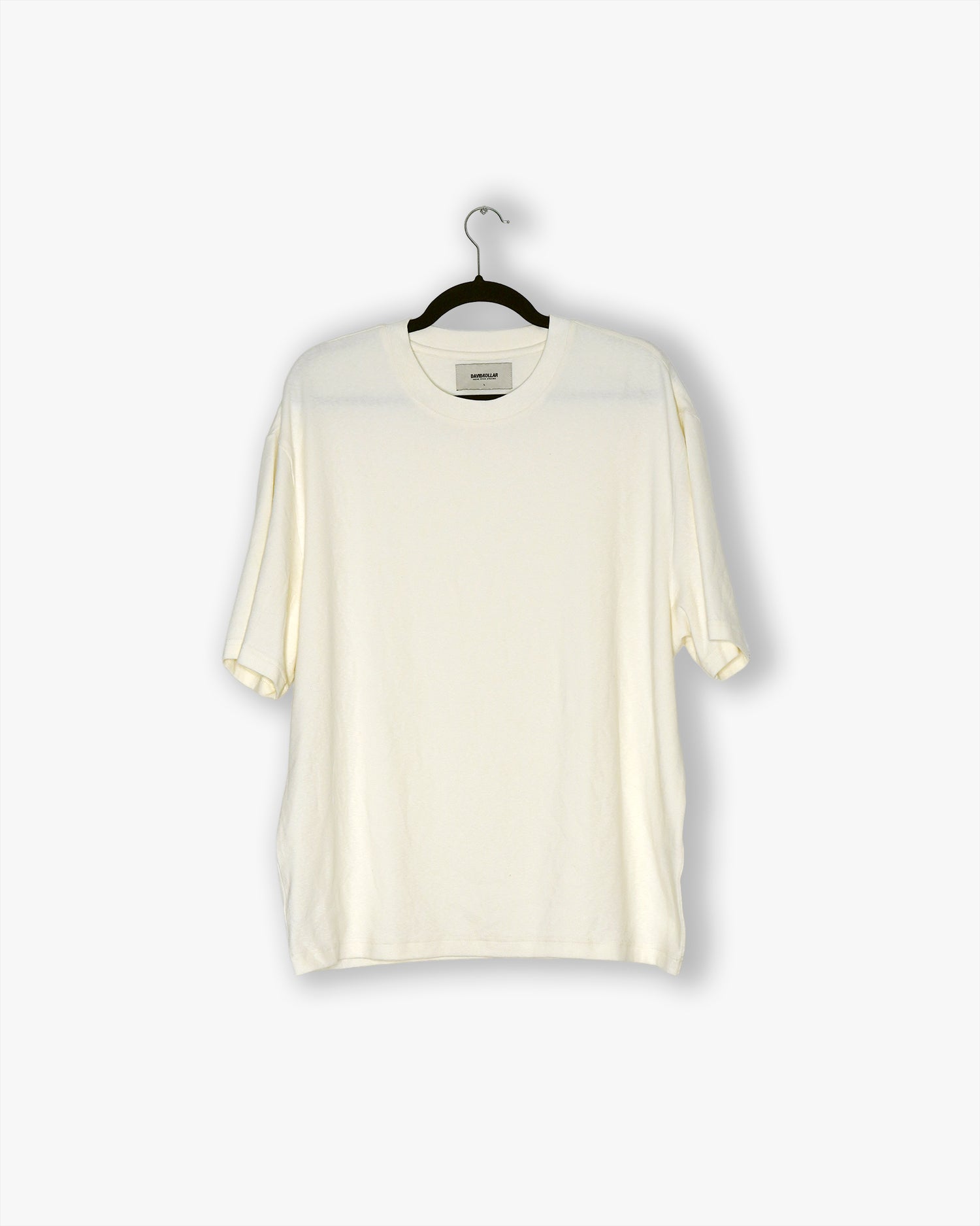[#56] : Sunday Derby Cropped Vintage Oversized Tee – Off White – L