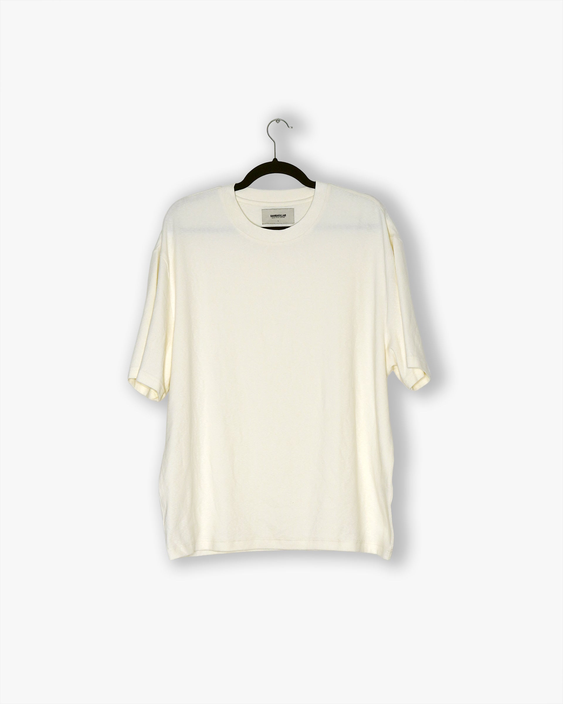 [#56] : Sunday Derby Cropped Vintage Oversized Tee – Off White – L