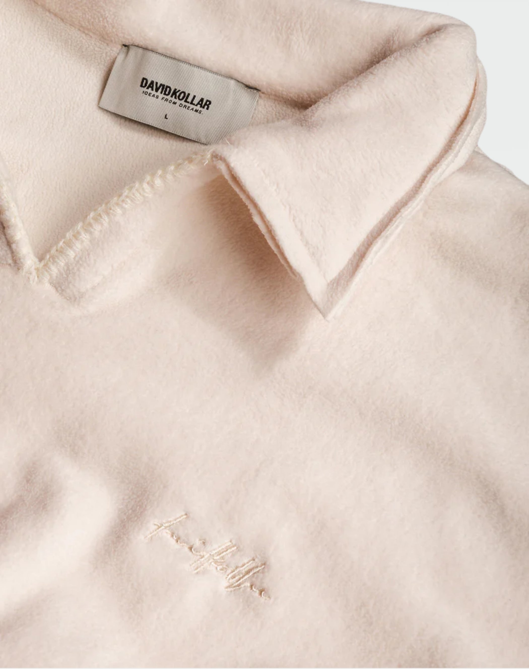 Fleece Polo : Off White