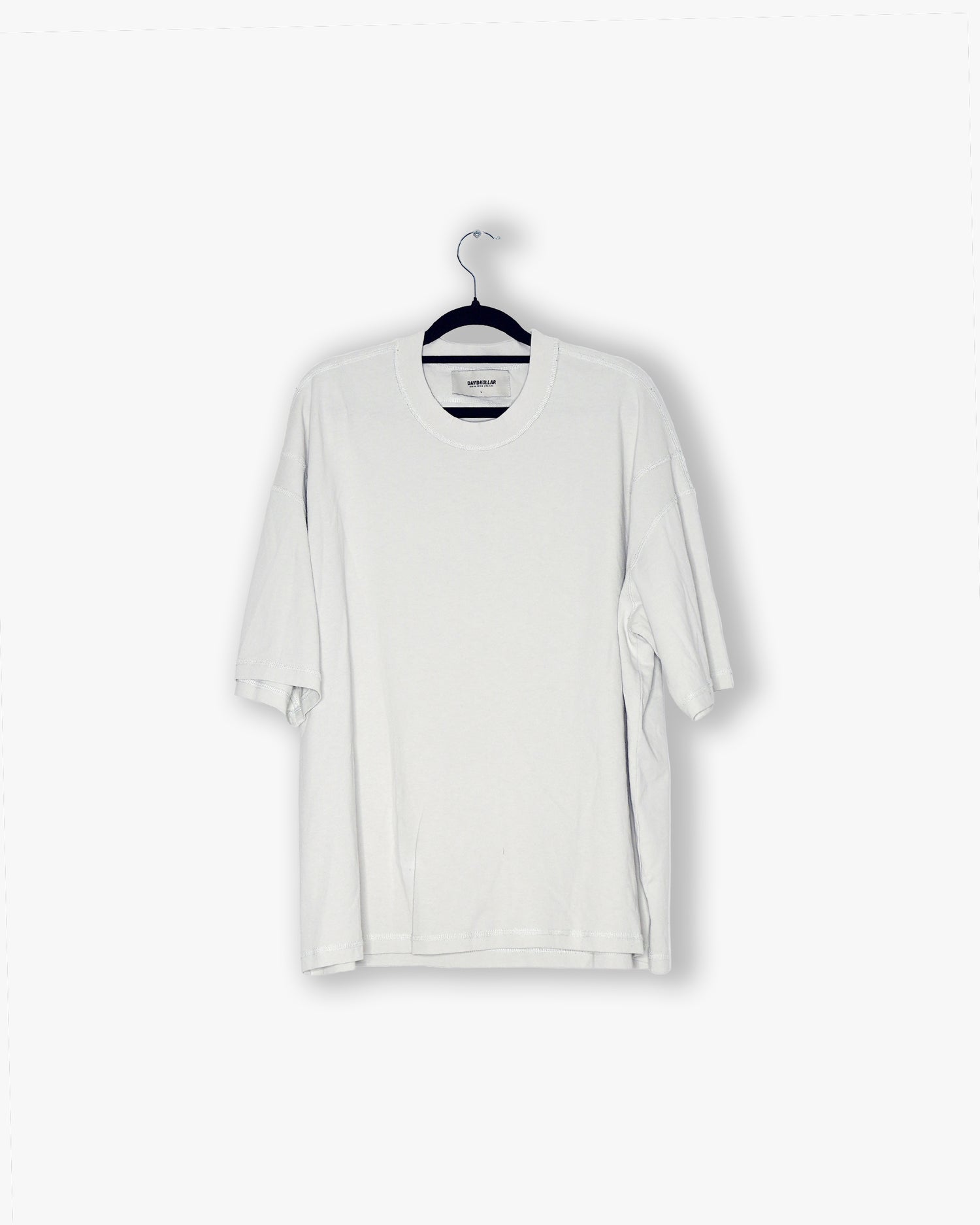 [#63] : Cropped Relaxed T-Shirt – Everest White – L
