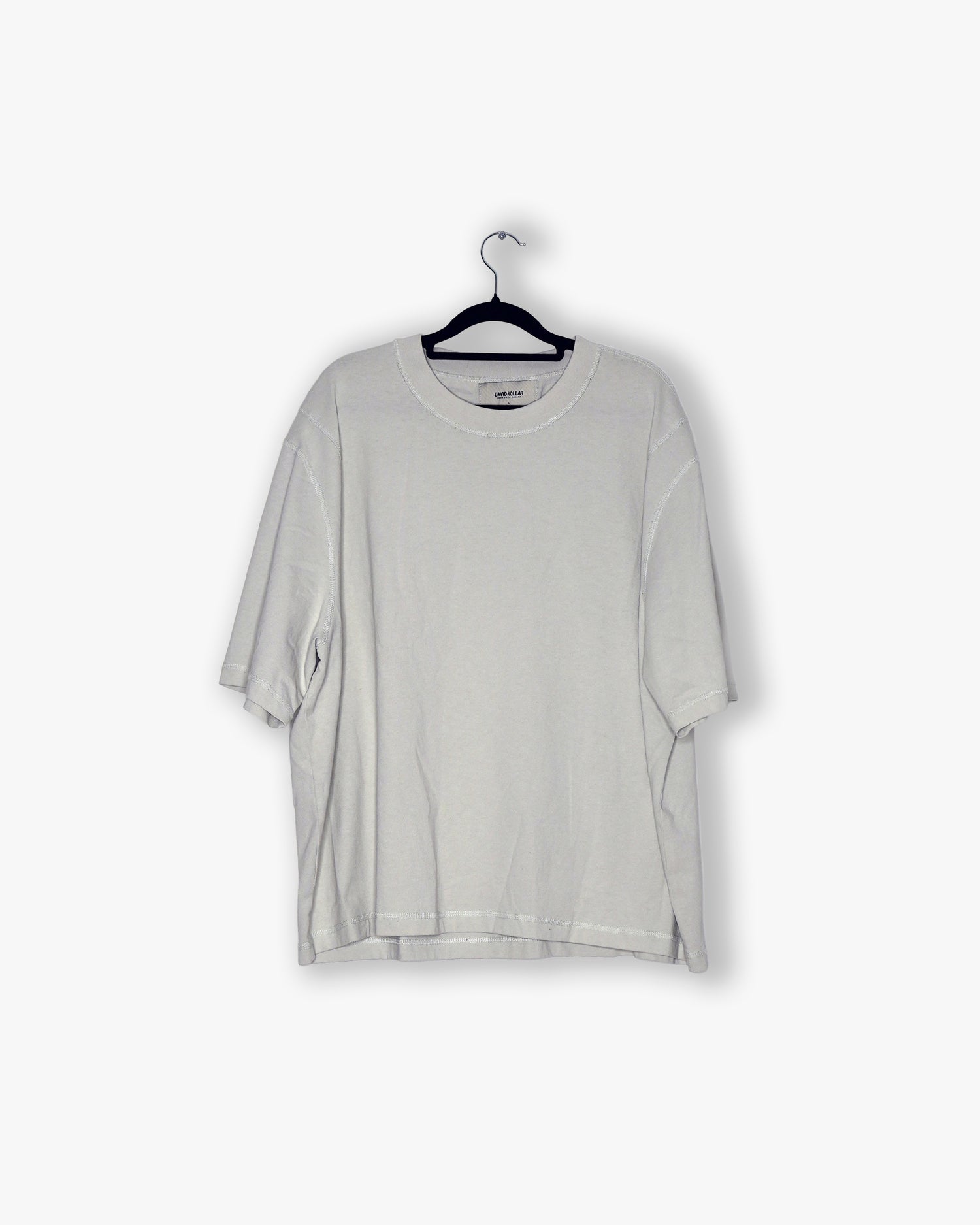[#66] : Cropped Oversized T-Shirt – Everest White – L