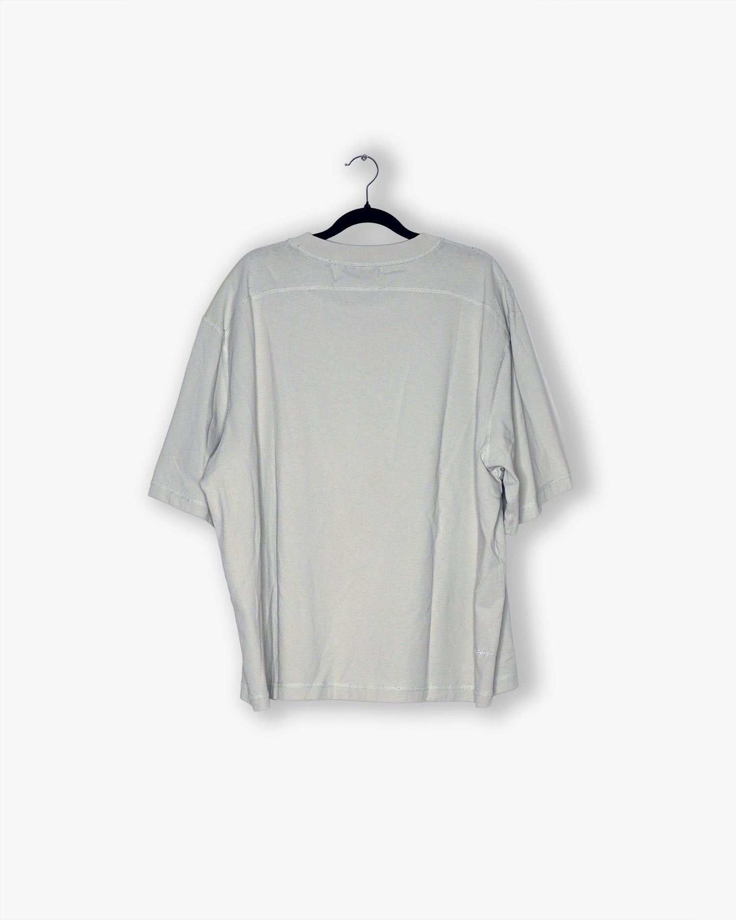 [#66] : Cropped Oversized T-Shirt – Everest White – L
