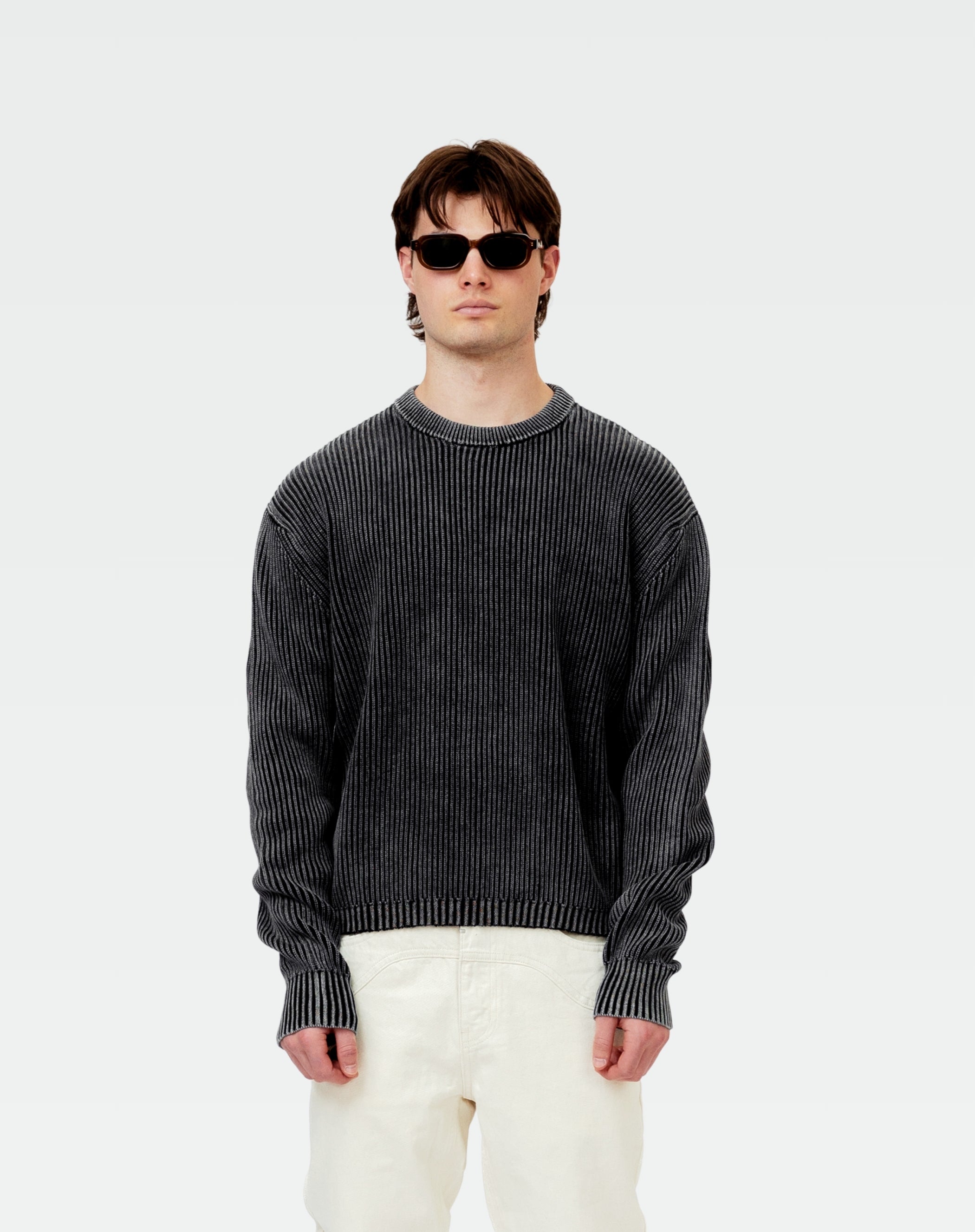 Knit Sweater : Vintage Black
