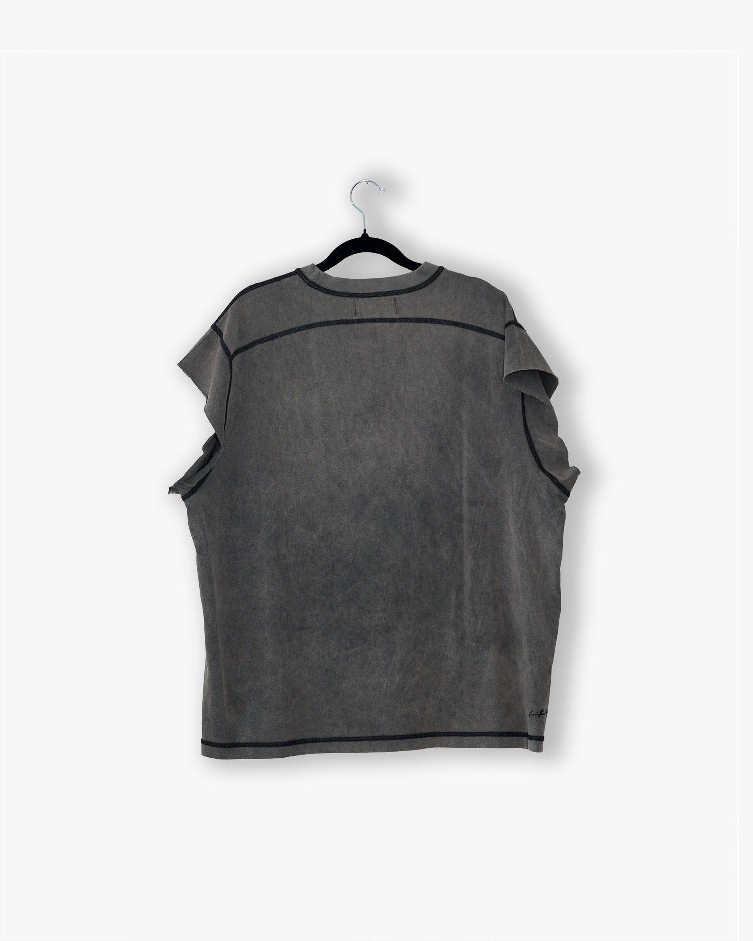 [#71] : Cut Off Tank – Vintage Grey – L