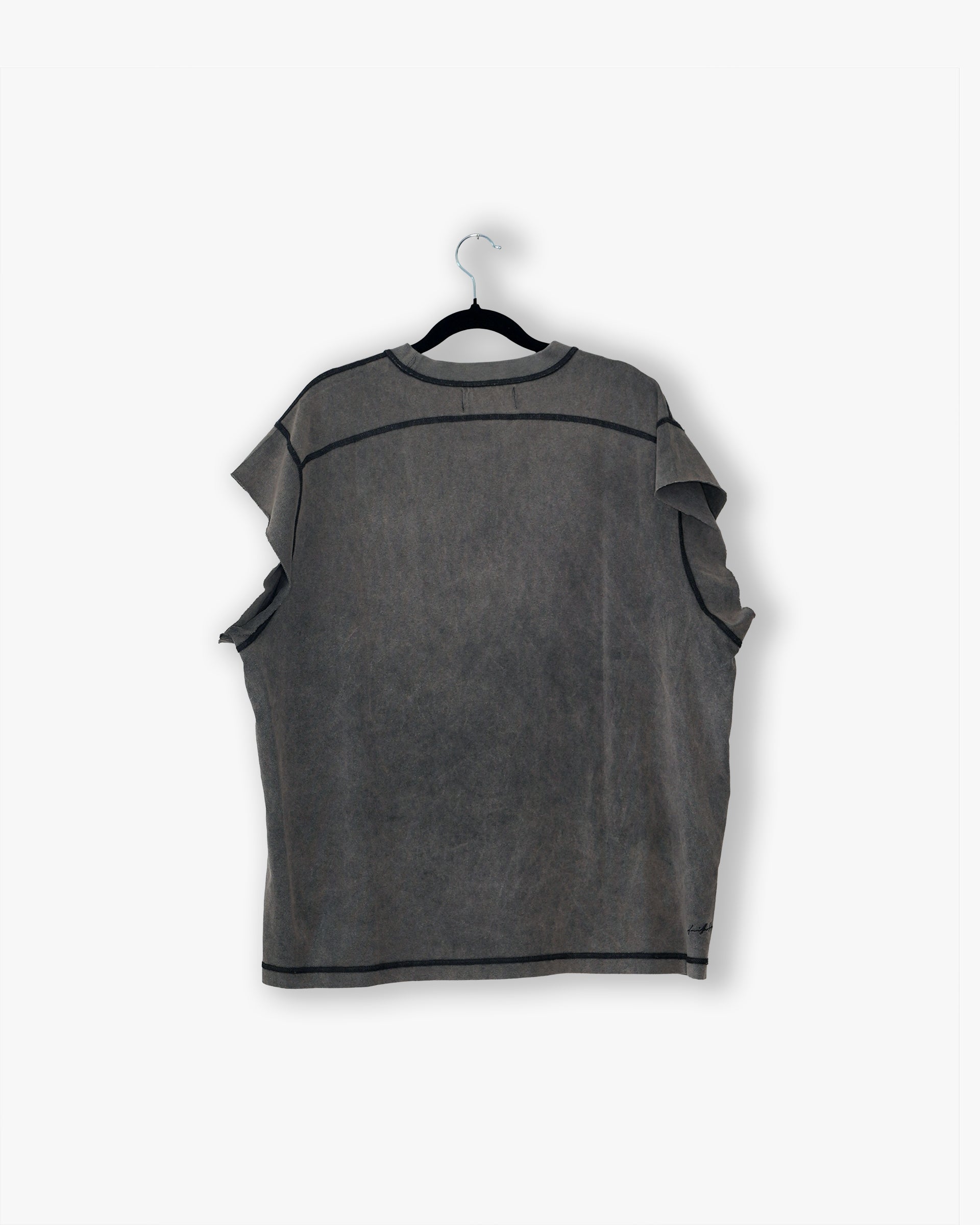 [#71] : Cut Off Tank – Vintage Grey – L