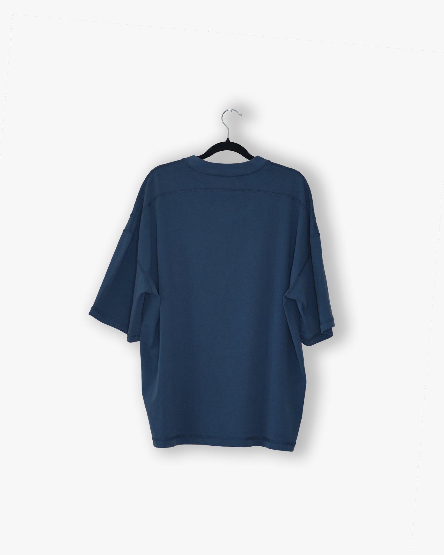 [#72] : Cropped Relaxed T-Shirt – Cobalt Blue – L