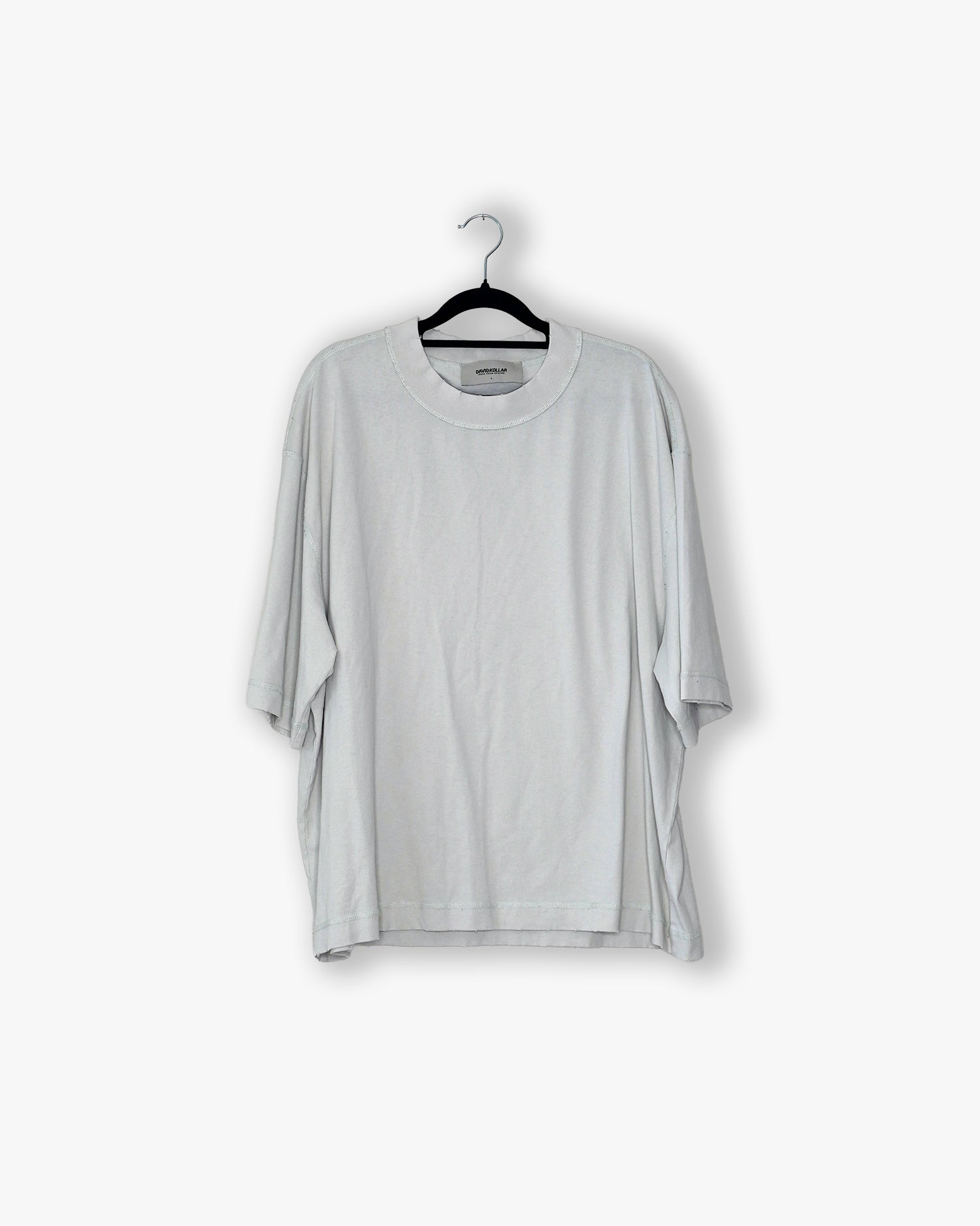 [#78] : Cropped Relaxed T-Shirt – Everest White – L