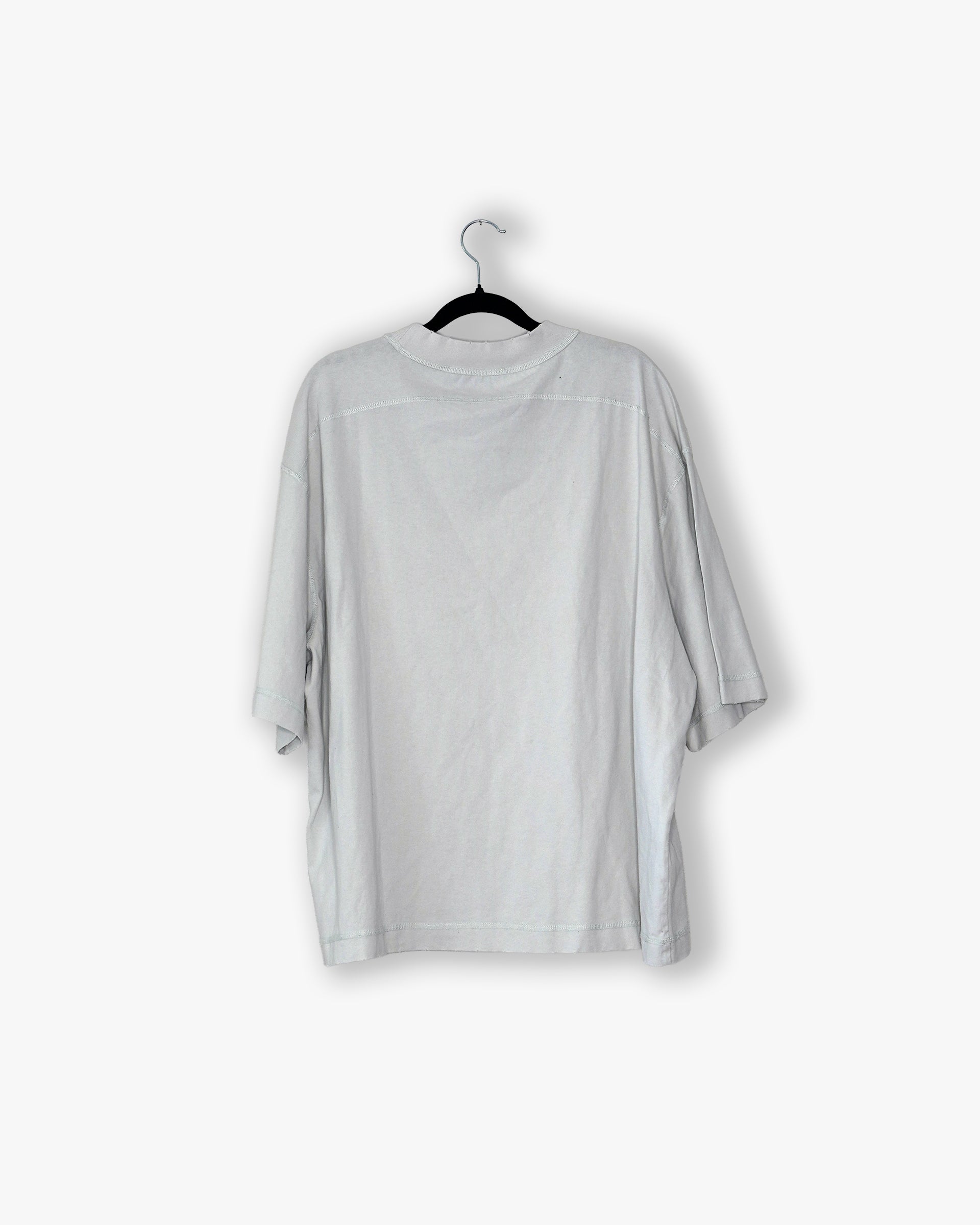 [#78] : Cropped Relaxed T-Shirt – Everest White – L