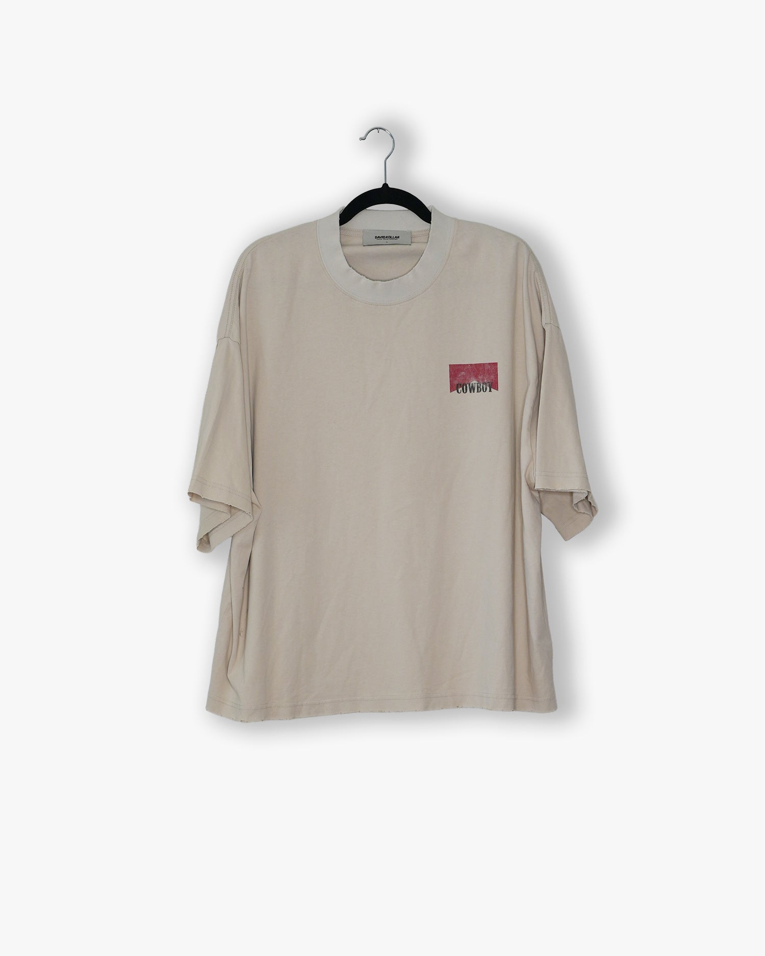 [#80] : Rodeo Show 72 Cropped Vintage Oversized Tee – Off White – L