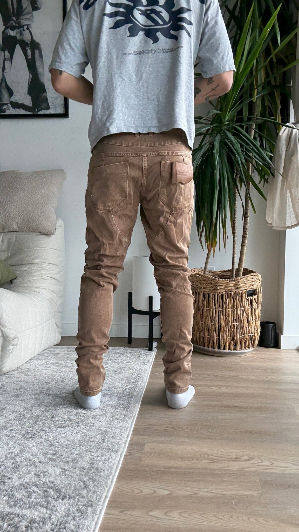 [904] : Skinny Fit Denim – Brown – 32 - BDK
