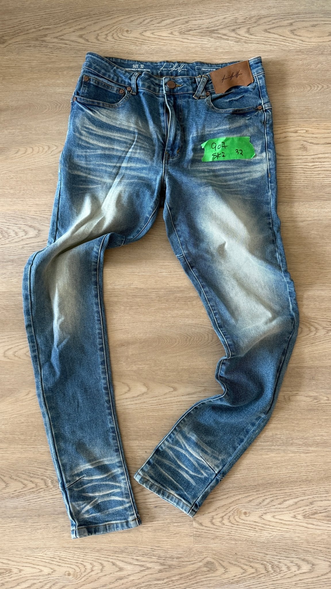 [907] : Skinny Fit Denim – Classic Whisker Blue – 32 - BDK
