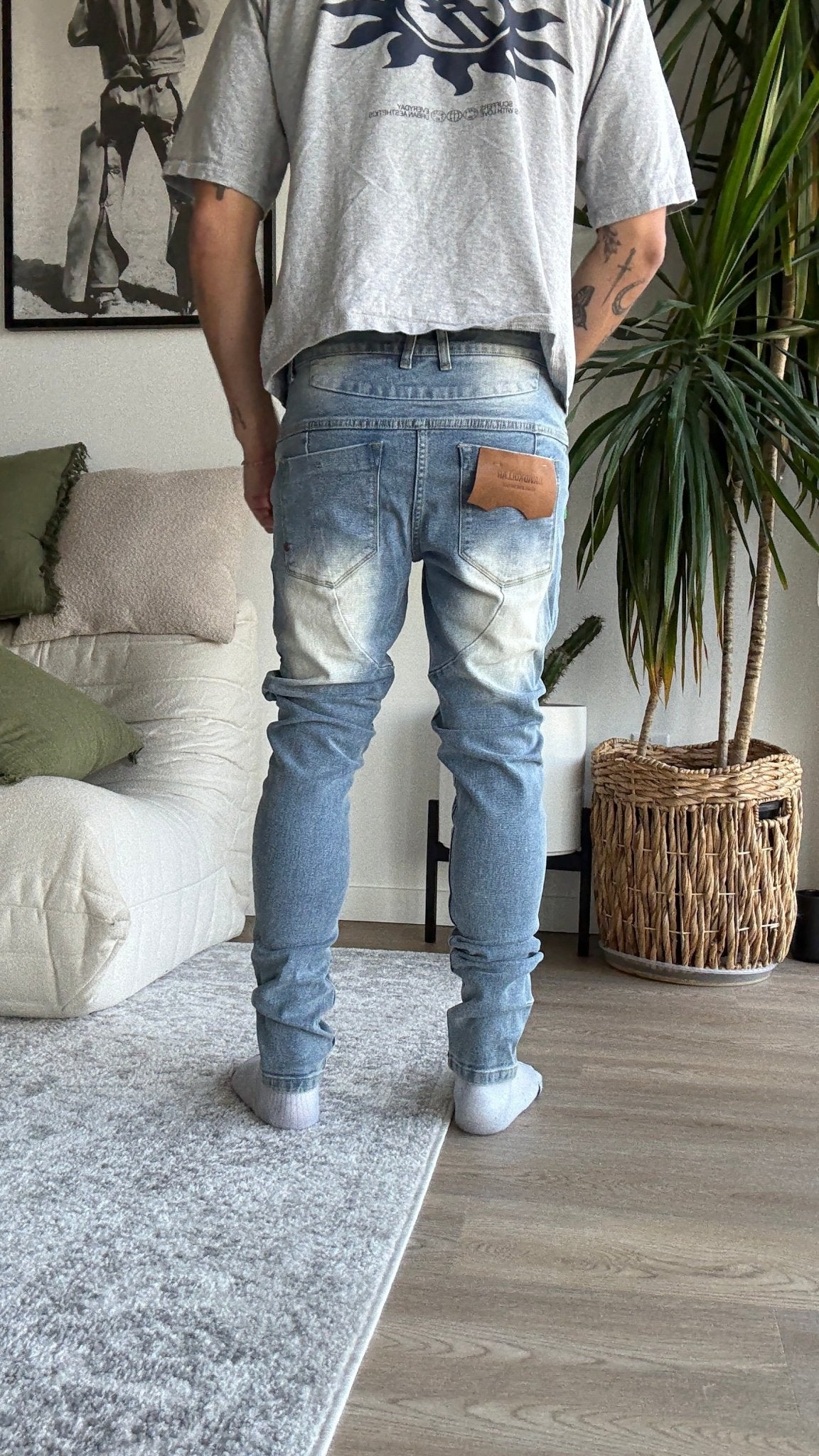 [909] : Skinny Fit Denim – Vintage Blue – 32 - BDK