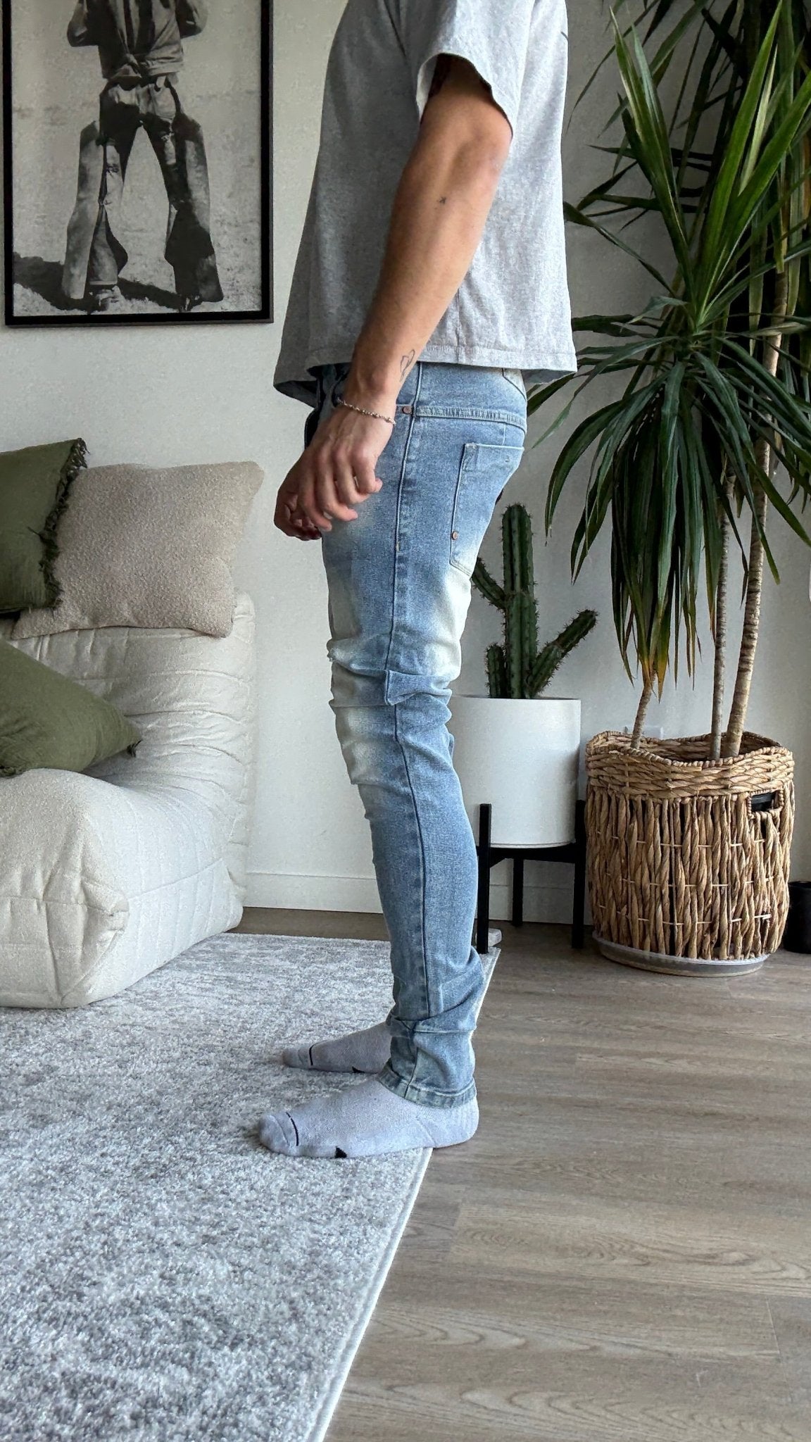 [909] : Skinny Fit Denim – Vintage Blue – 32 - BDK