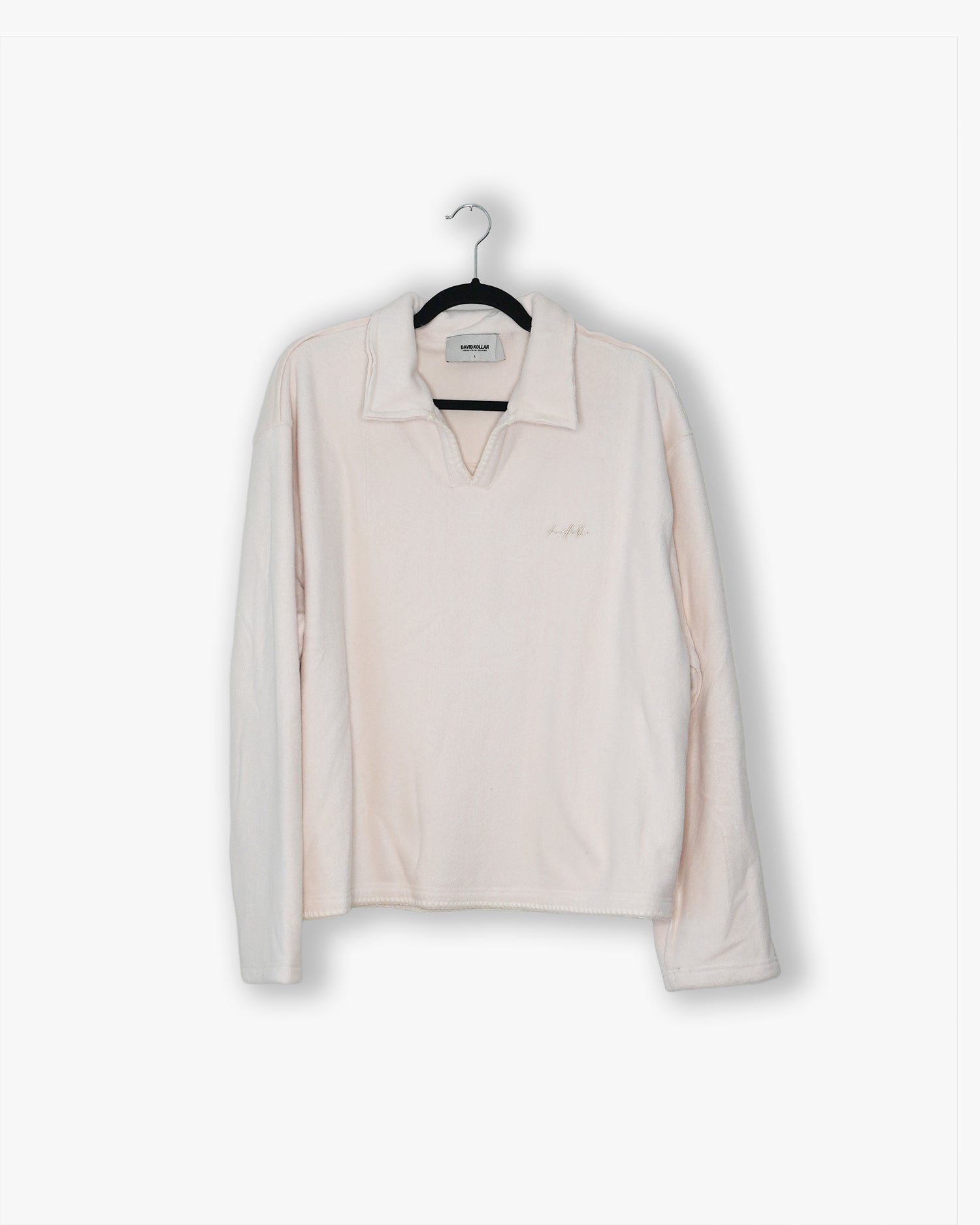 [#90] : Fleece Polo – Off White – L