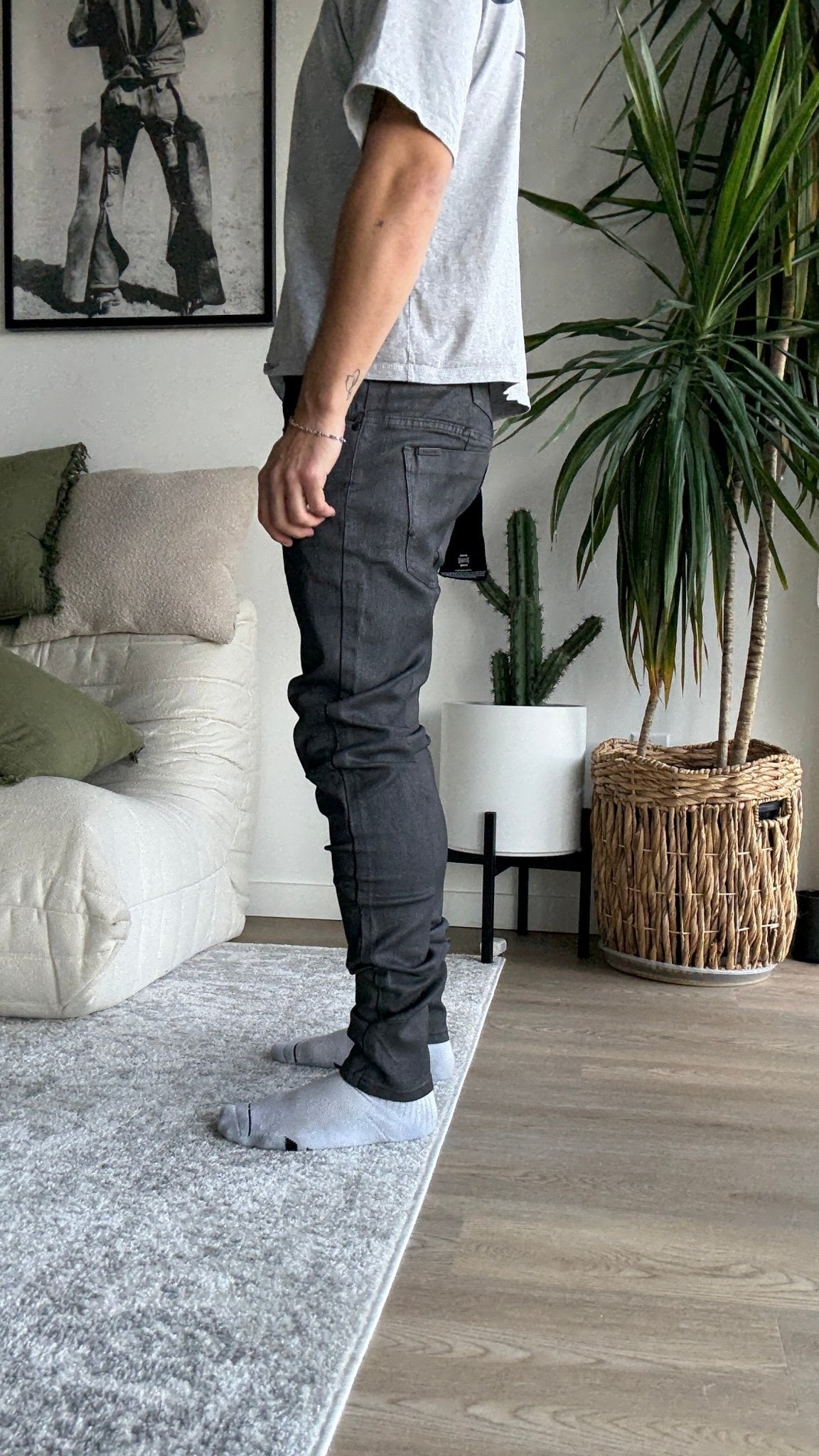 [913] : Skinny Fit Denim – Black – 32 - BDK