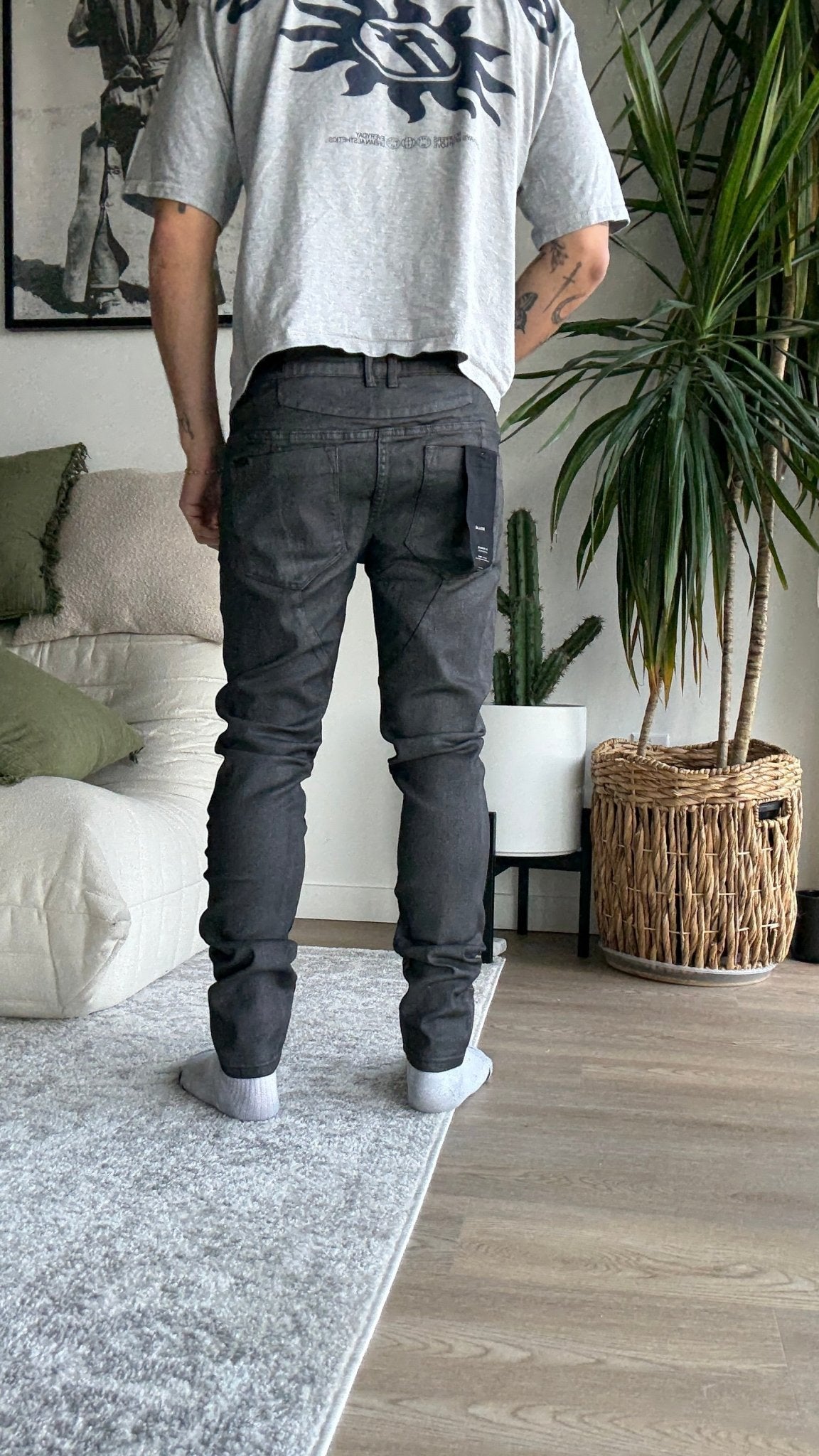 [913] : Skinny Fit Denim – Black – 32 - BDK