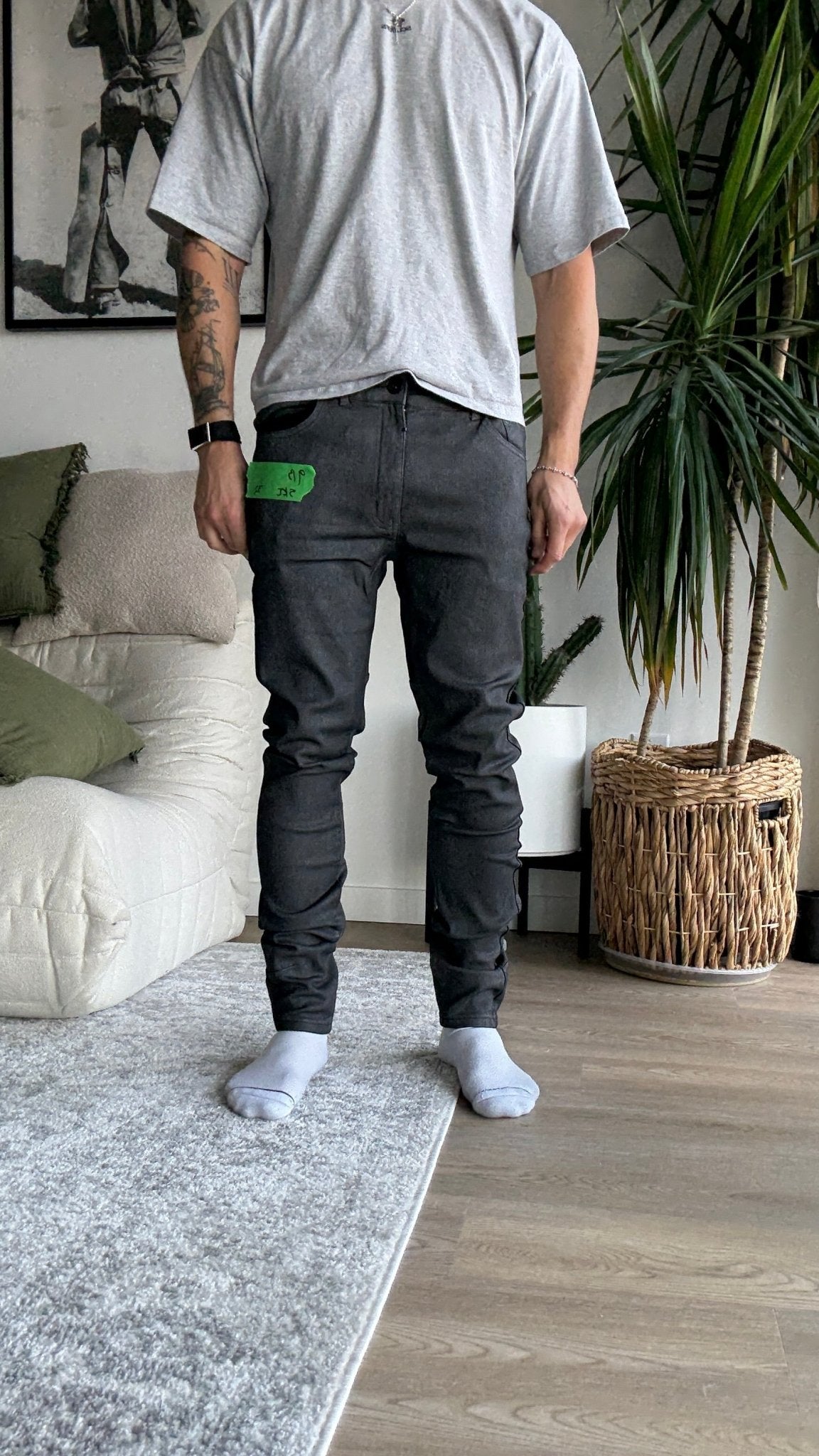 [913] : Skinny Fit Denim – Black – 32 - BDK